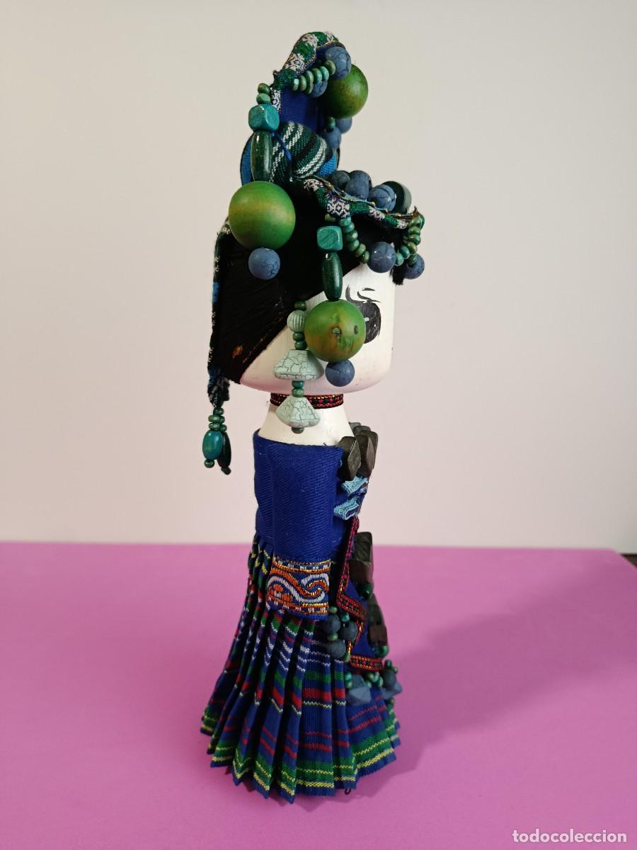 Mu&ntilde;ecas modernas: MU&Ntilde;ECA CHINA MU&Ntilde;ECA ORIENTAL DE MADERA - Foto 2