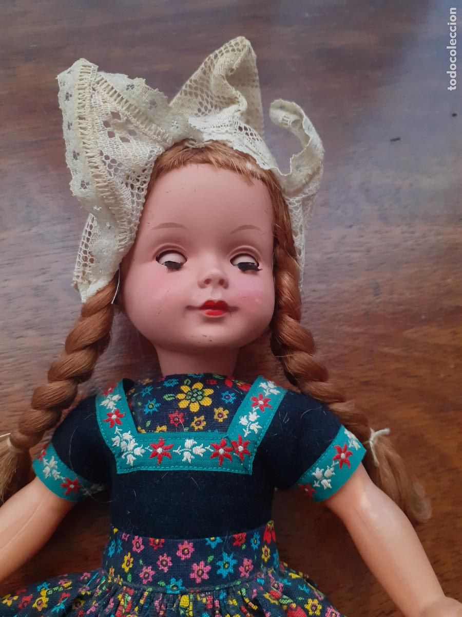 Mu&ntilde;ecas modernas: Mu&ntilde;eca de celuloide 28 cm - Foto 2