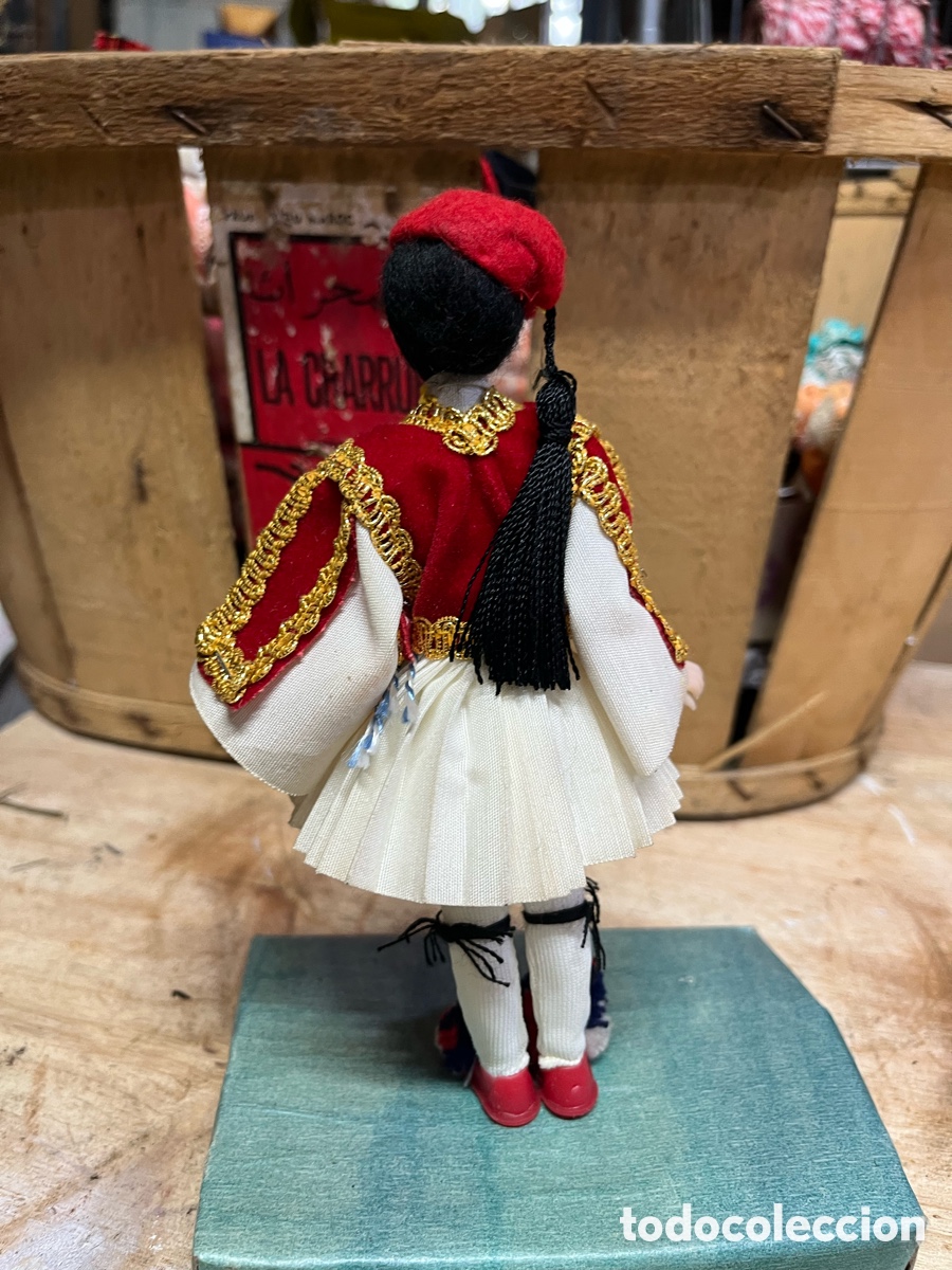 Mu&ntilde;ecas modernas: Mu&ntilde;eca antigua de colecci&oacute;n Grecia - Foto 3