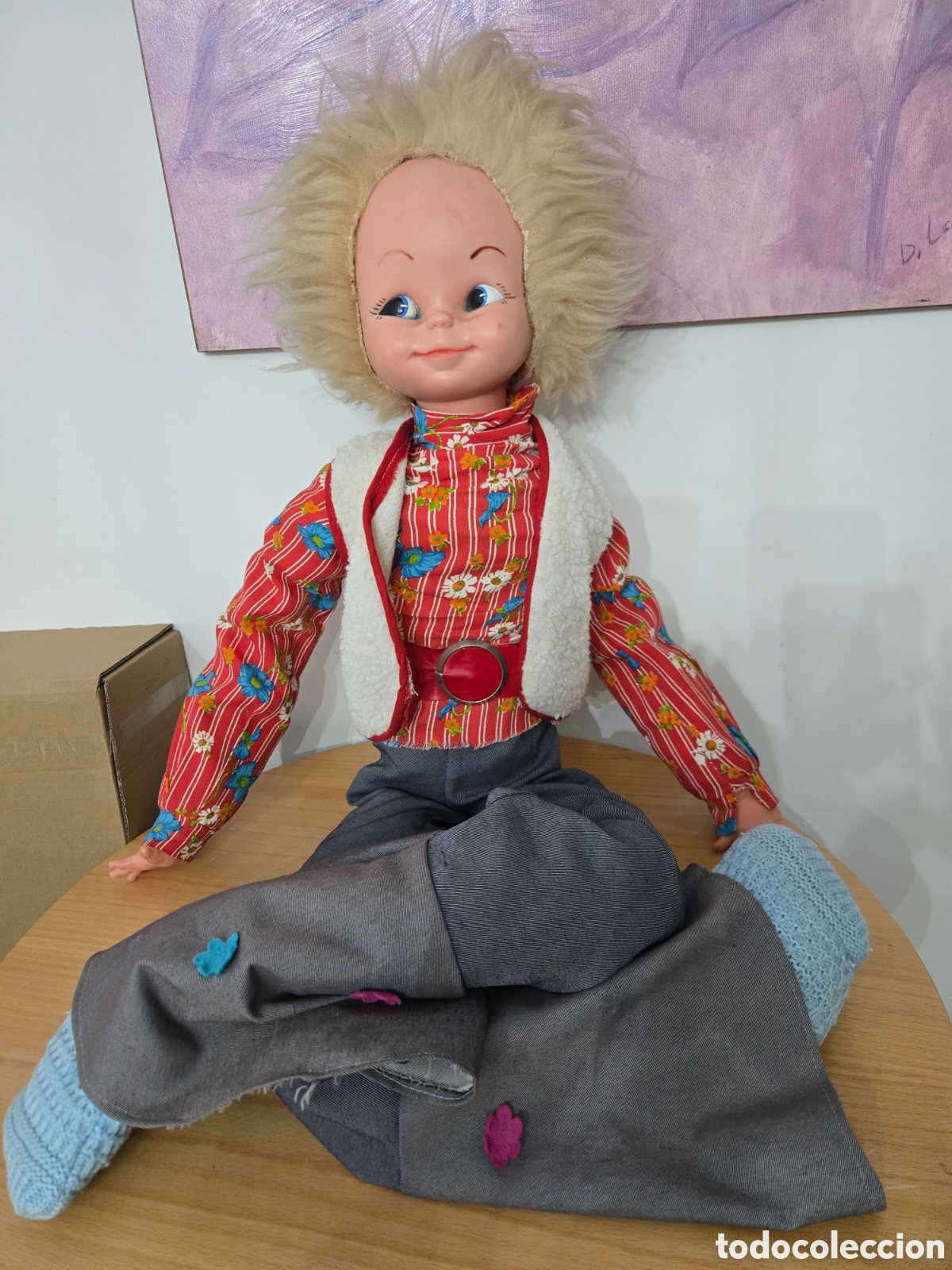 Mu&ntilde;ecas modernas: Gran mu&ntilde;eco hippy a&ntilde;os 70 - Foto 1