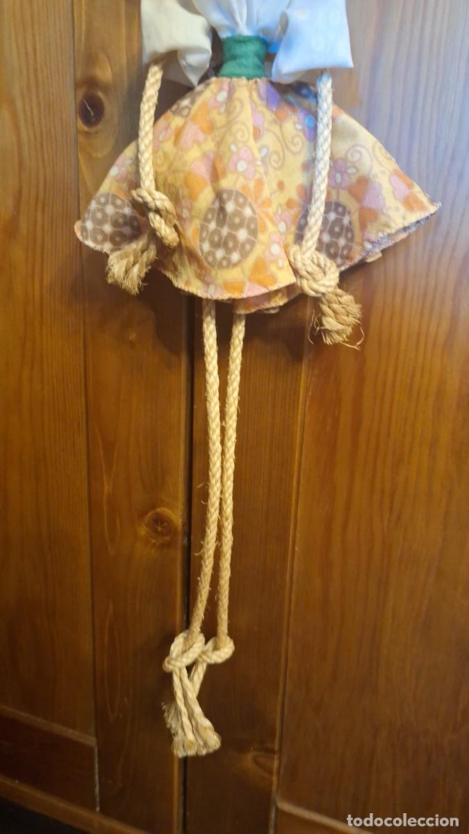 Mu&ntilde;ecas modernas: Curiosa Mu&ntilde;eca de Trapo, saco y cuerda. - Foto 2