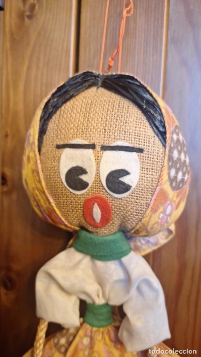 Mu&ntilde;ecas modernas: Curiosa Mu&ntilde;eca de Trapo, saco y cuerda. - Foto 3