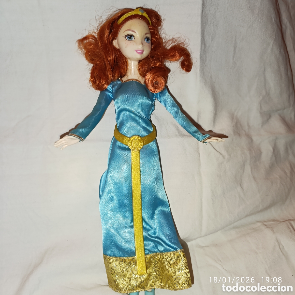 Mu&ntilde;ecas modernas: Mu&ntilde;eca M&eacute;rida de Disney Princess de Mattel.&nbsp;A&ntilde;o 2012 - Foto 1