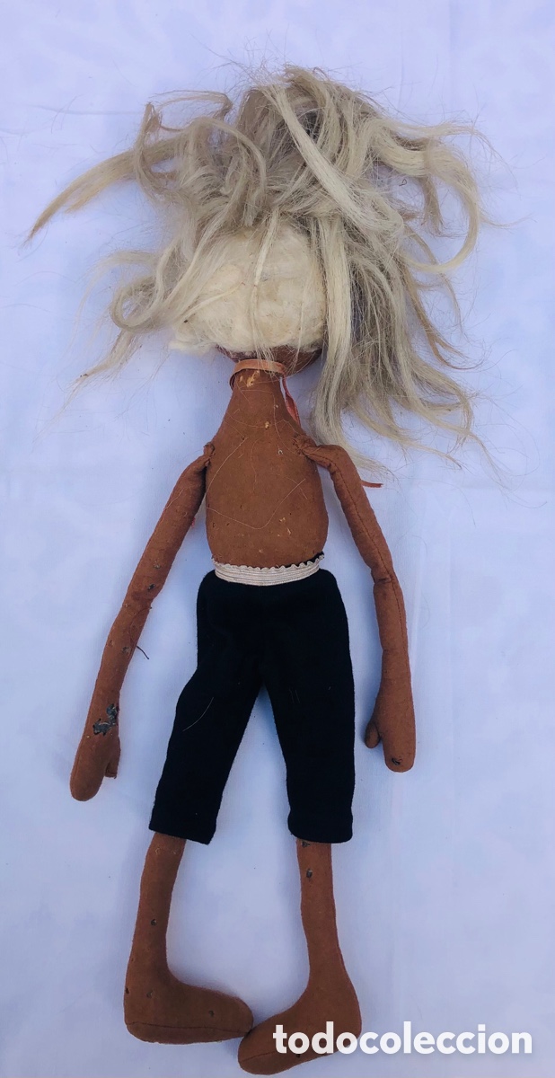 Mu&ntilde;ecas modernas: Mu&ntilde;eca vintage de fieltro - Foto 2