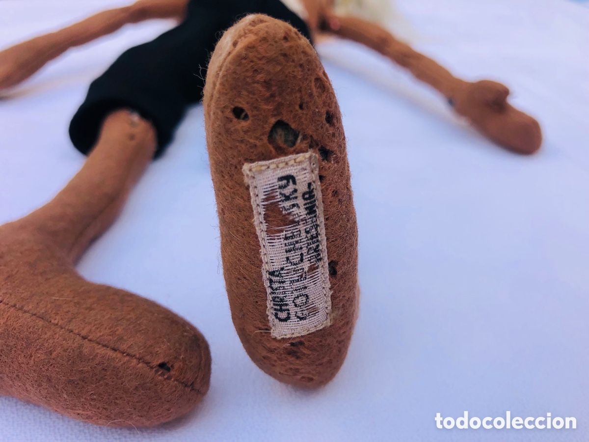 Mu&ntilde;ecas modernas: Mu&ntilde;eca vintage de fieltro - Foto 4
