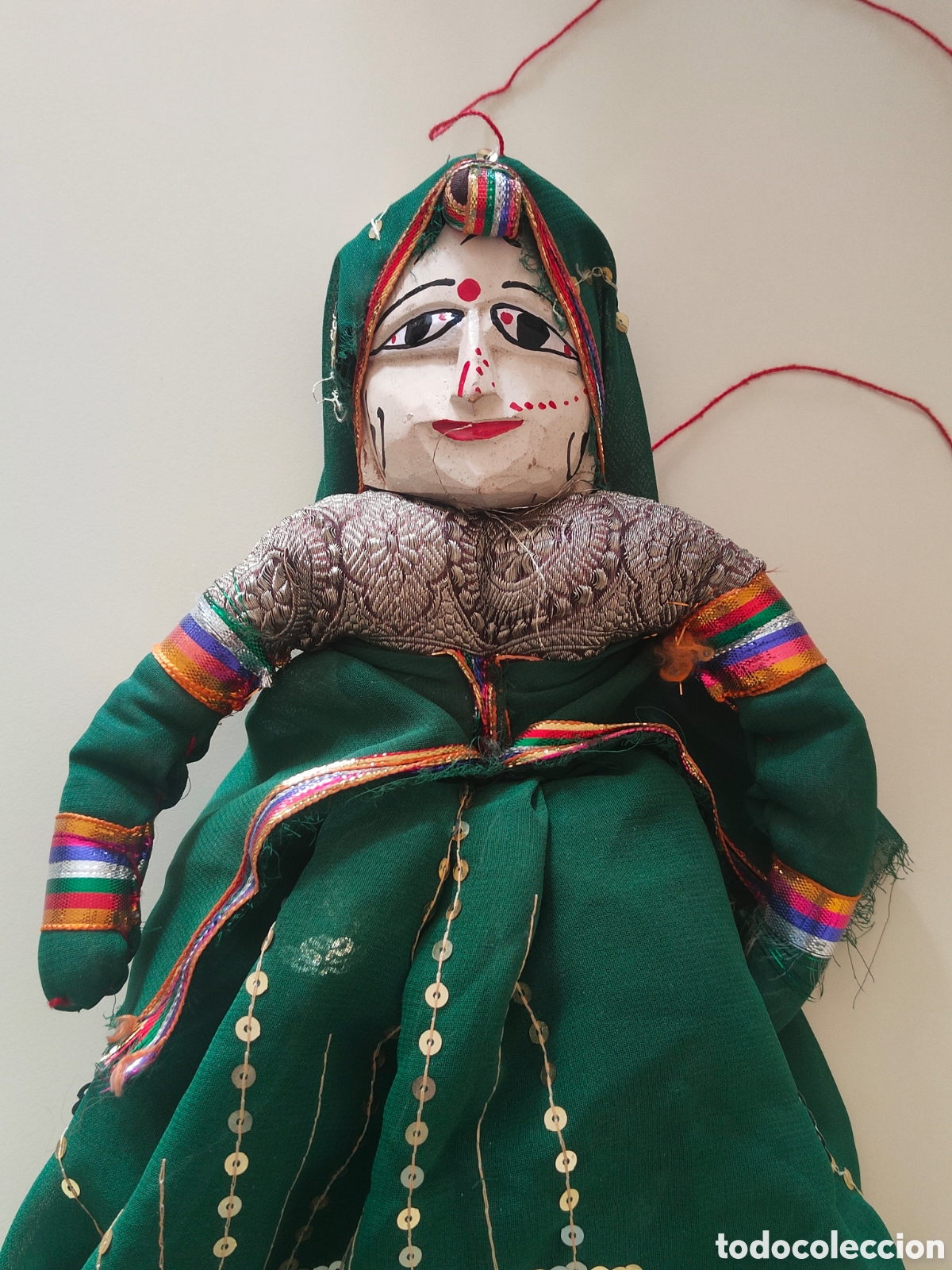 Mu&ntilde;ecas modernas: Marioneta de hilo. Kathputli India - Foto 3