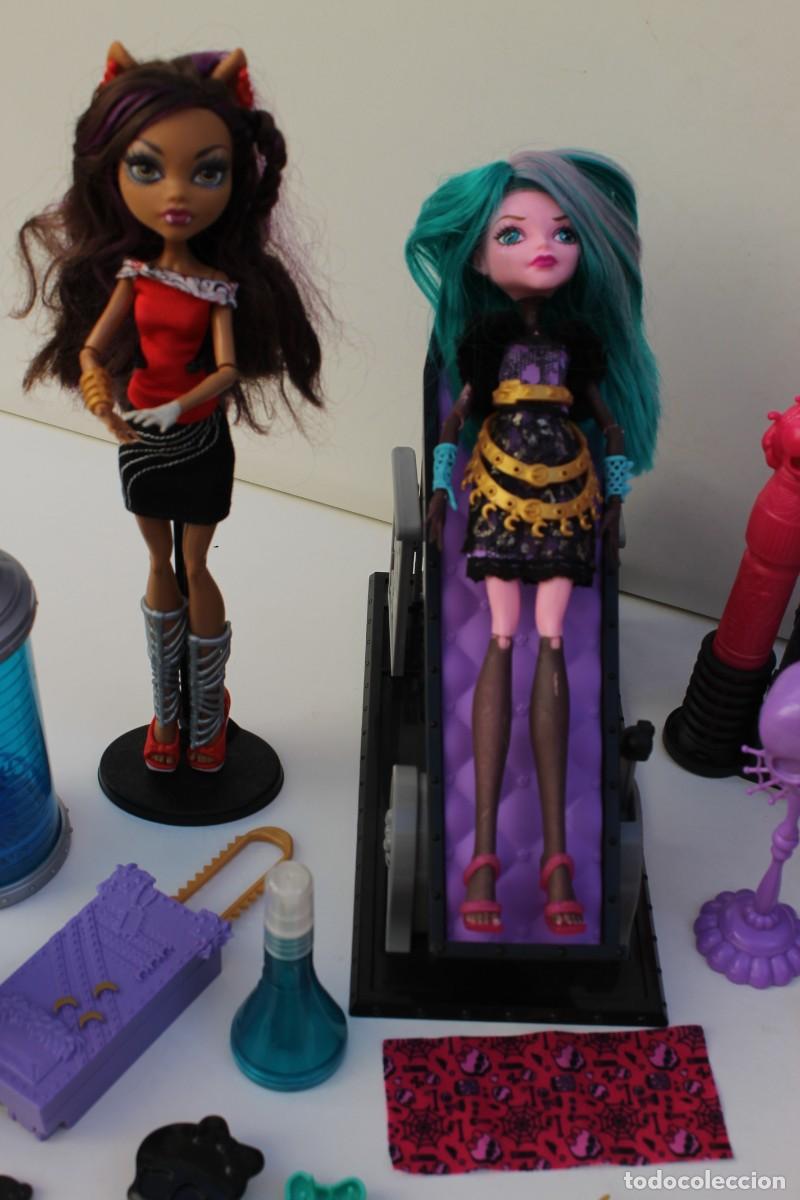 Mu&ntilde;ecas modernas: MONSTER HIGH- LOTE DE TRES MU&Ntilde;ECAS MAS COMPLEMENTOS - Foto 2