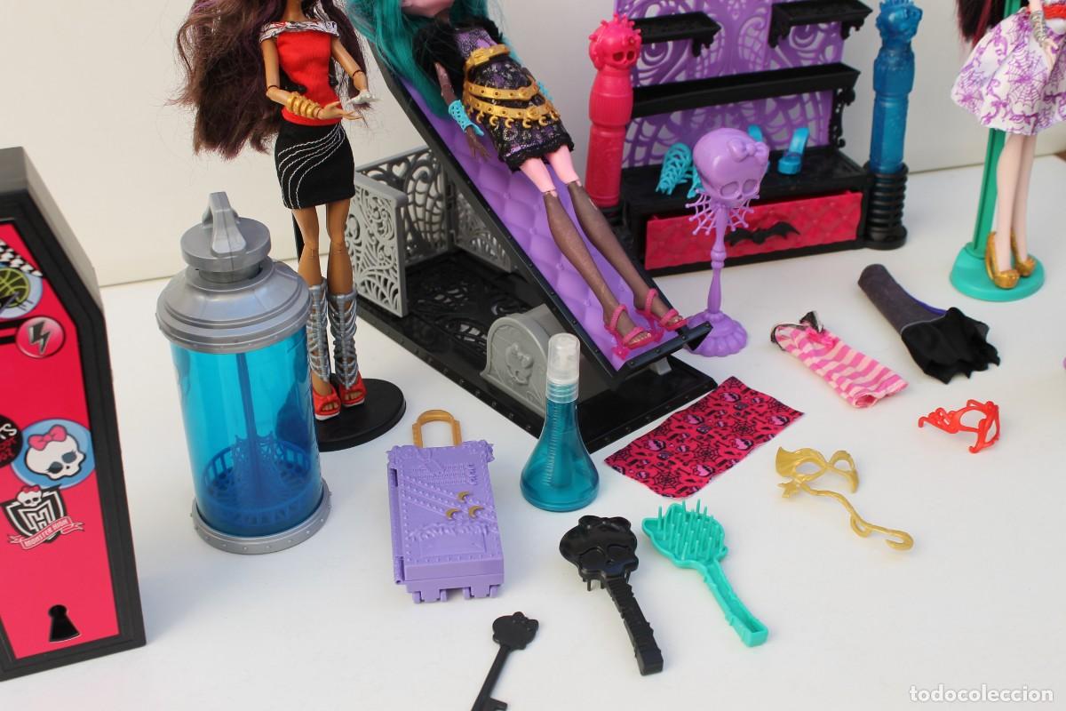 Mu&ntilde;ecas modernas: MONSTER HIGH- LOTE DE TRES MU&Ntilde;ECAS MAS COMPLEMENTOS - Foto 5