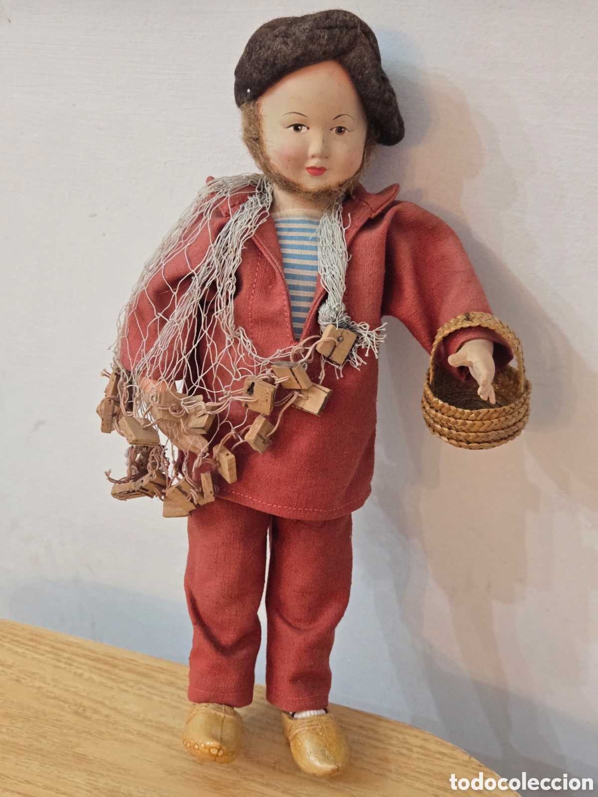 Mu&ntilde;ecas modernas: Antiguo mu&ntilde;eco pescador - Foto 1