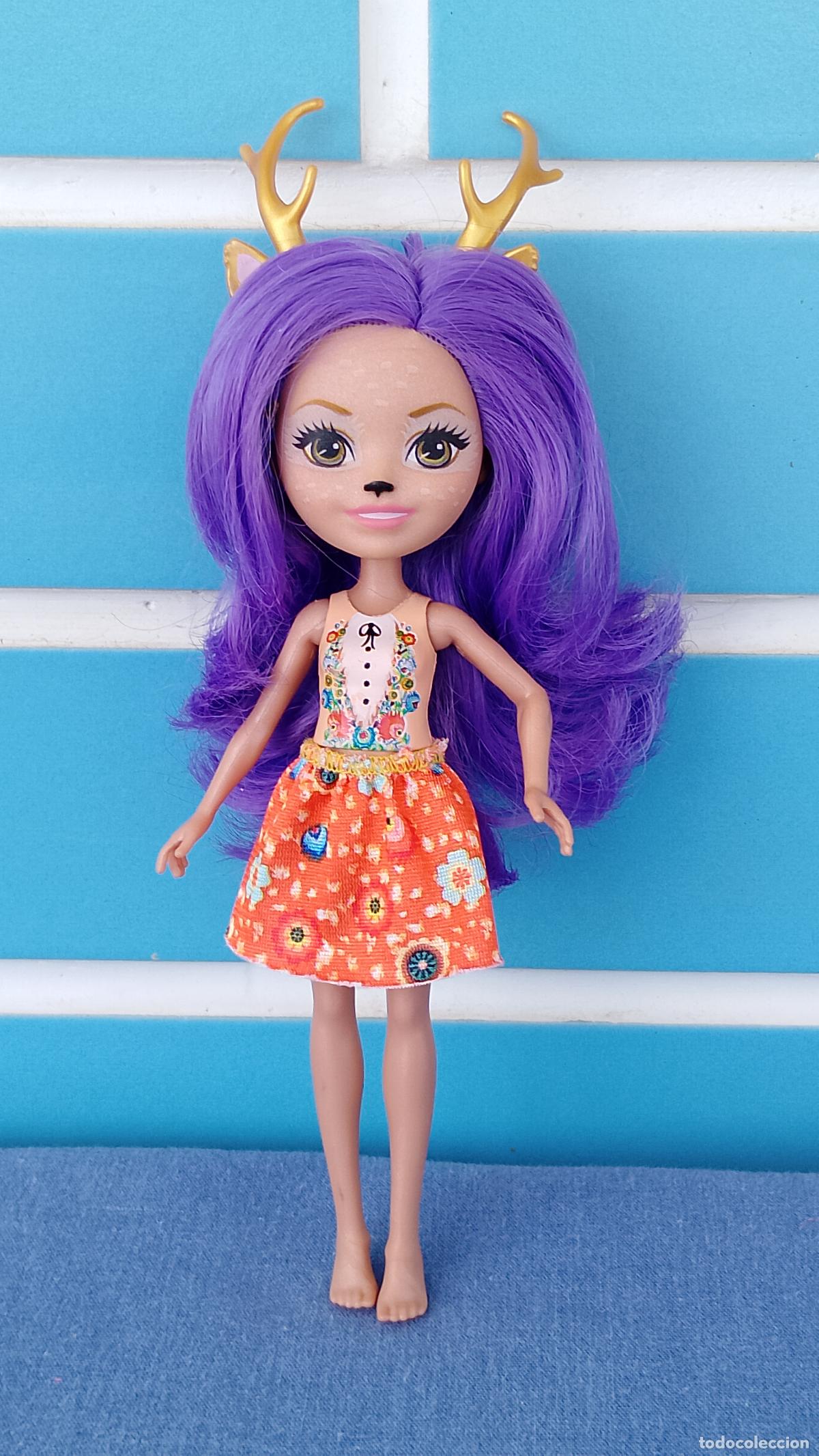 Mu&ntilde;ecas Modernas: Antigua mu&ntilde;eca Danessa Deer Ciervo de la colecci&oacute;n Enchantimals de Mattel