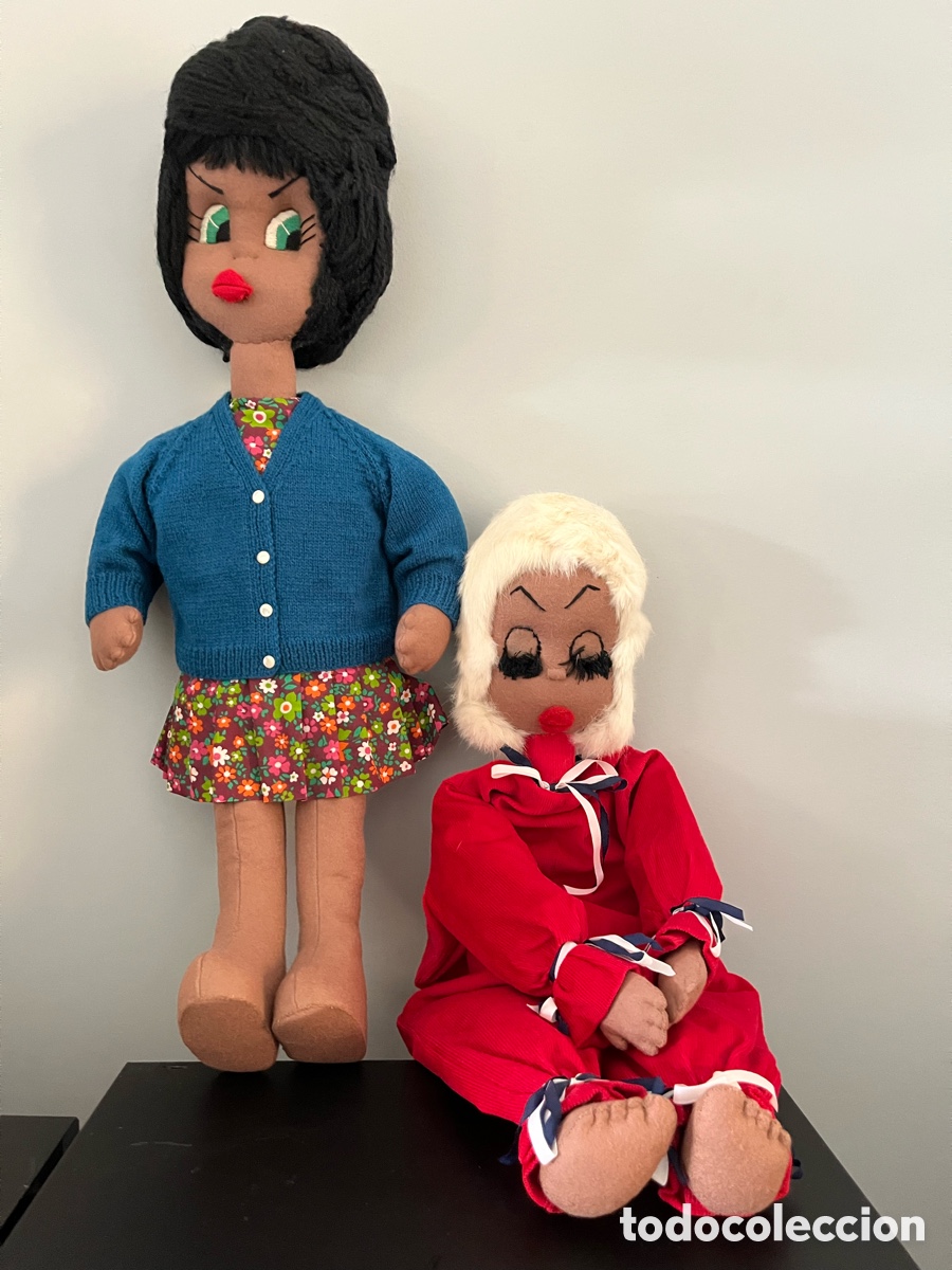 Mu&ntilde;ecas Modernas: Pareja mu&ntilde;ecas grandes fieltro y relleno