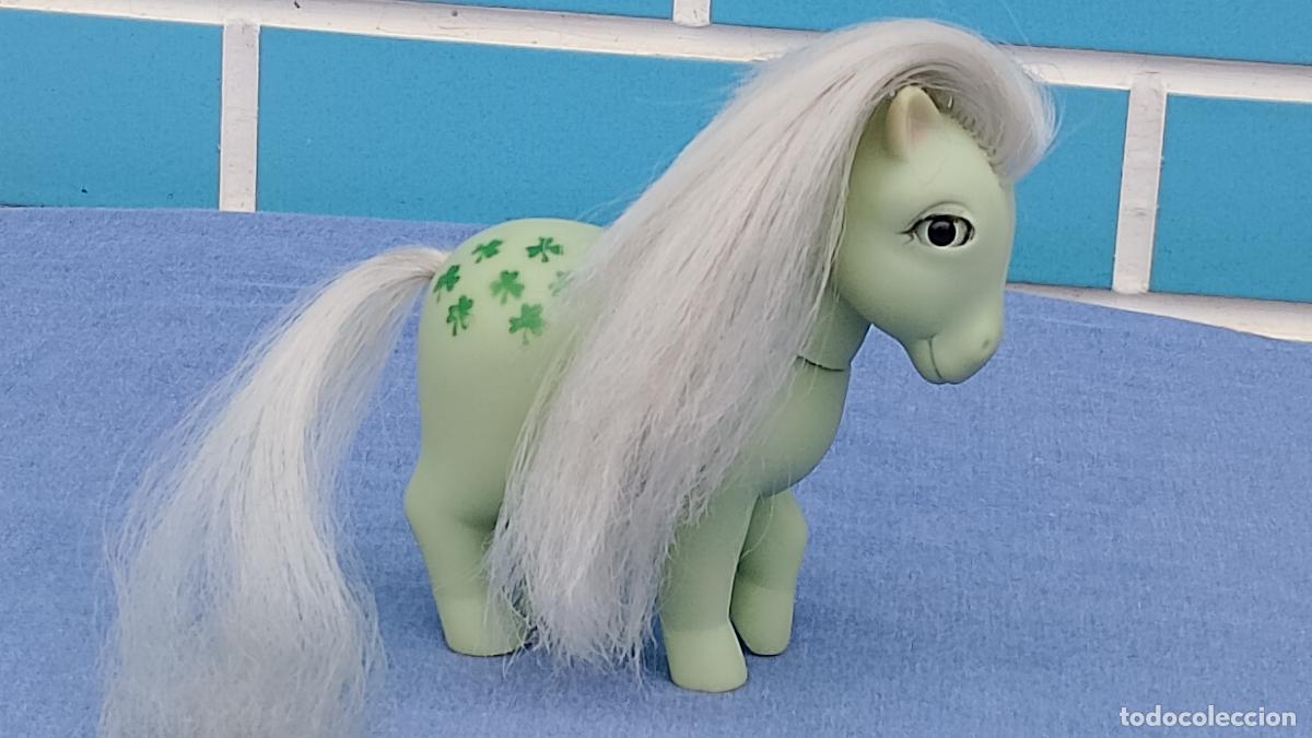Mu&ntilde;ecas Modernas: Antiguo mu&ntilde;eco Mi Peque&ntilde;o Pony Menta con ojos durmientes, My Little Pony Piggy Spanish Minty de Brek