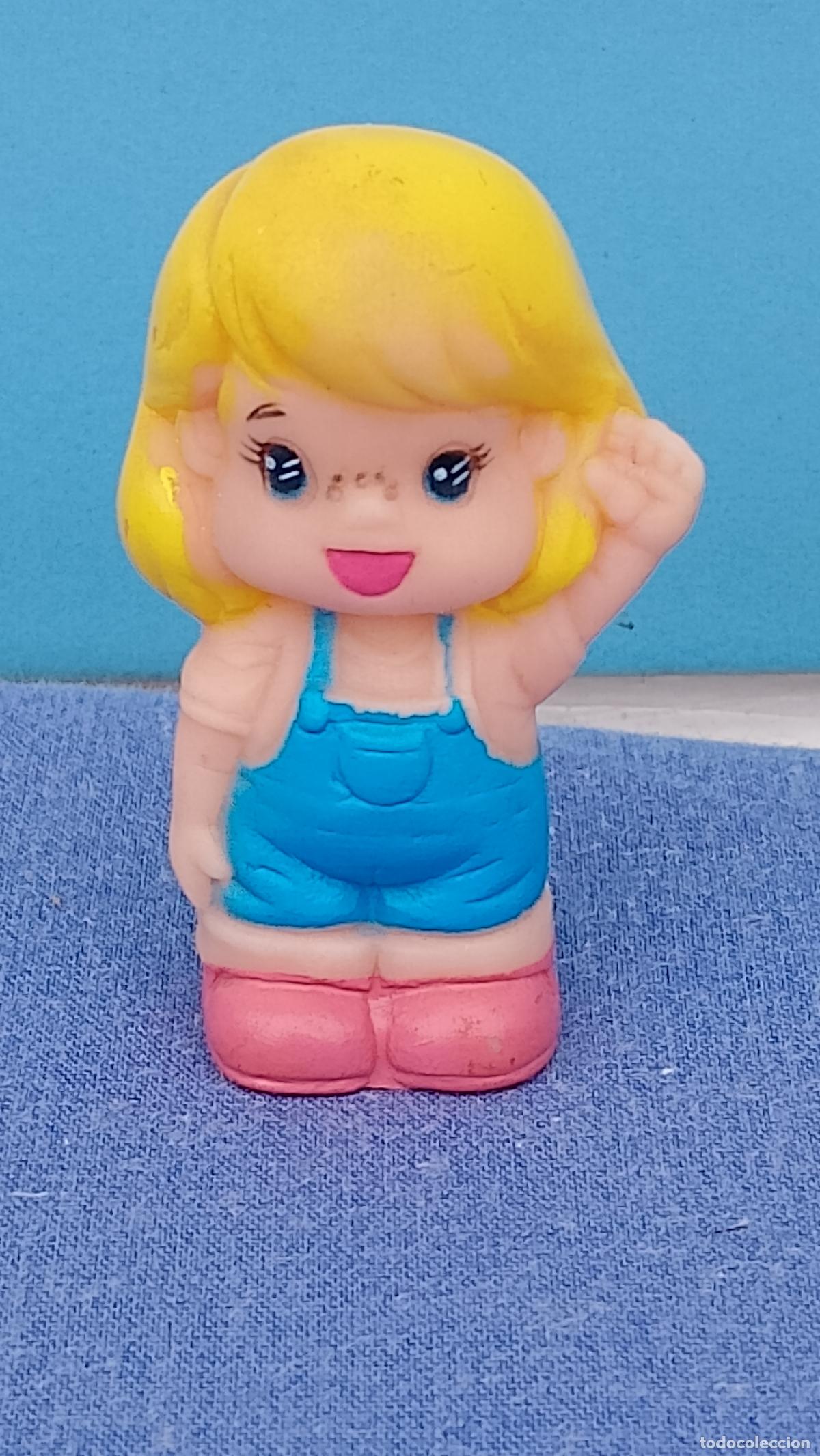 Mu&ntilde;ecas Modernas: Antigua mu&ntilde;eca de goma japonesa Pony & Pell estilo kawai, marioneta de dedo de Jap&oacute;n