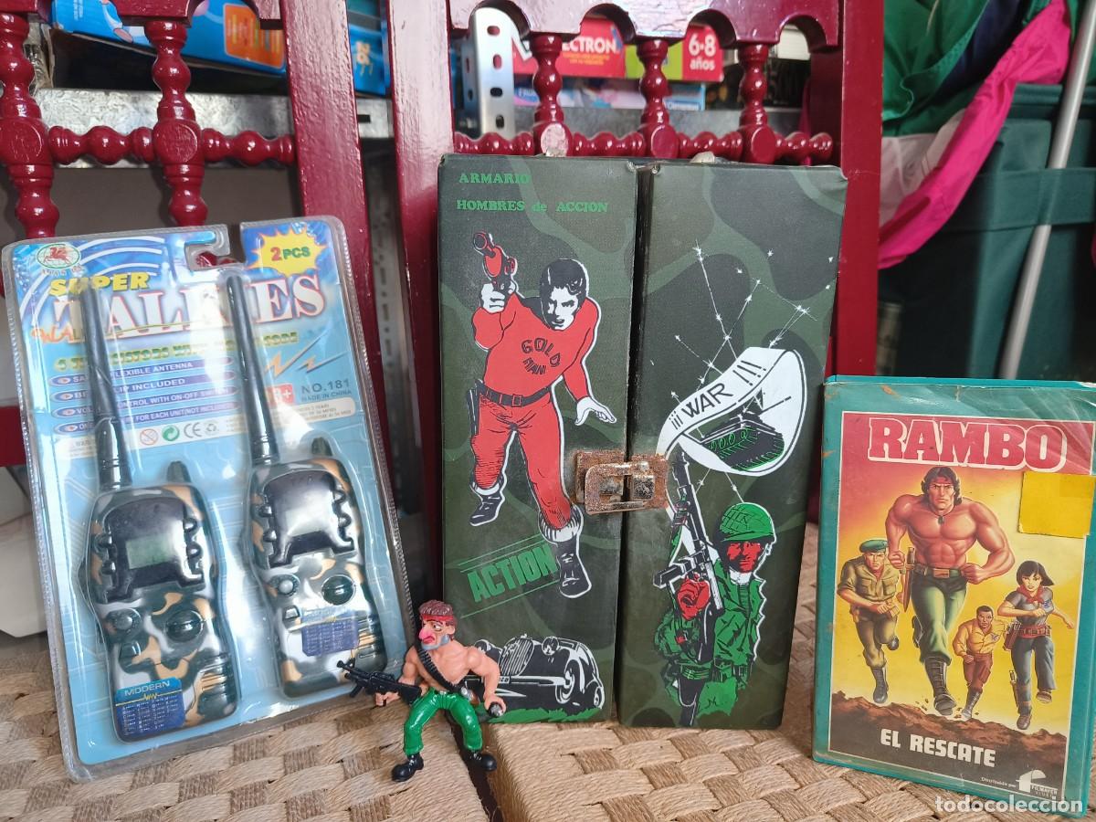 Mu&ntilde;ecas Modernas: Ocasion coleccionistas ! Lote de juguetes articulos vintage a&ntilde;os 80 90 Rambo Bootleg