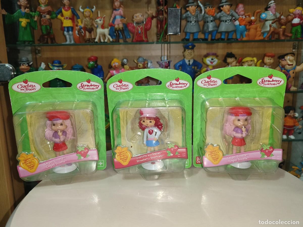 Mu&ntilde;ecas Modernas: Ocasion coleccionistas ! 3 antiguos blisters 2007 Bandai mu&ntilde;ecas Tarta de fresa Strawberry Shortcake