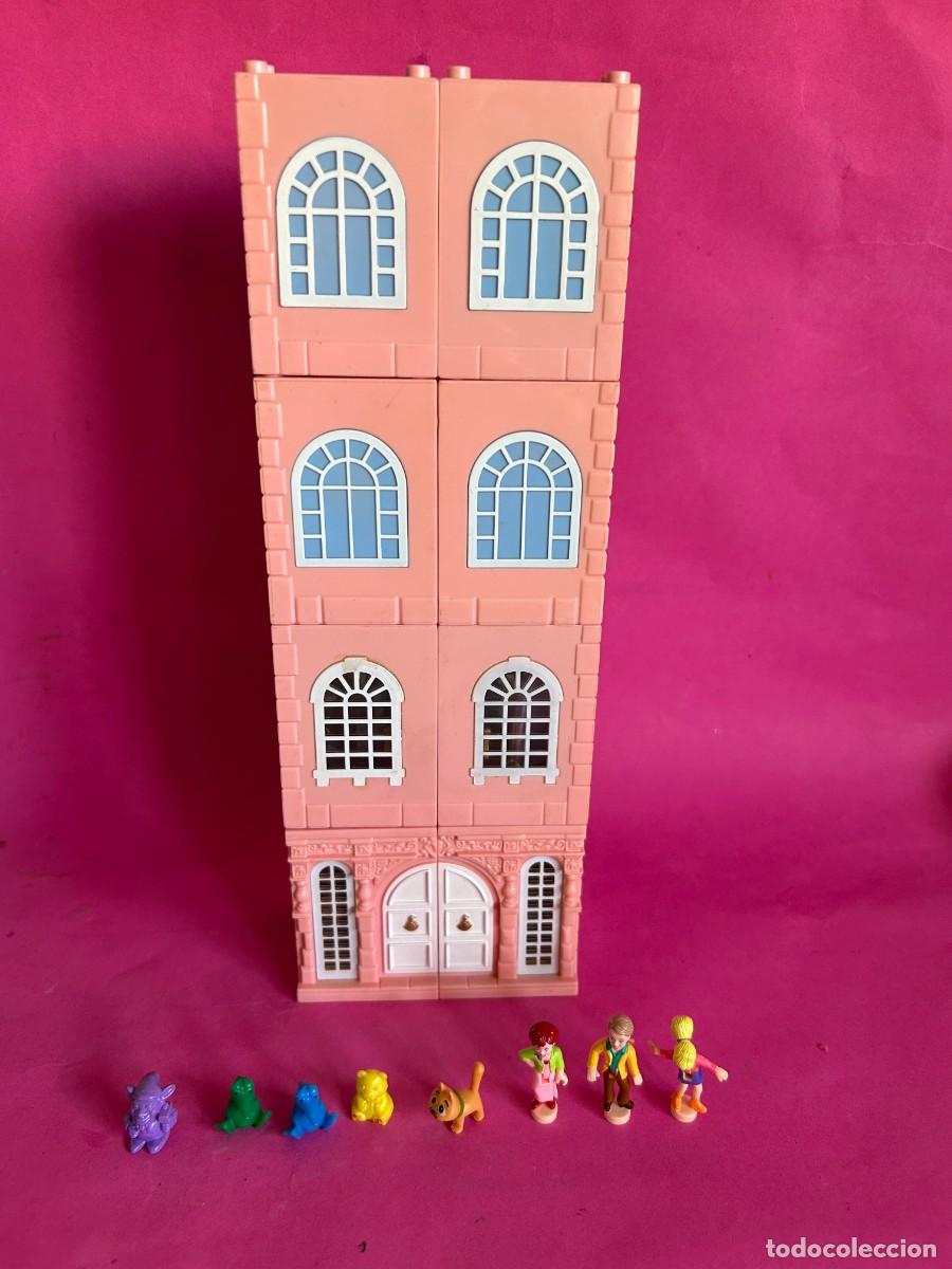 Mu&ntilde;ecas Modernas: 4 m&oacute;dulos Mansion Deluxe Polly Pocket 1999 Bluebird