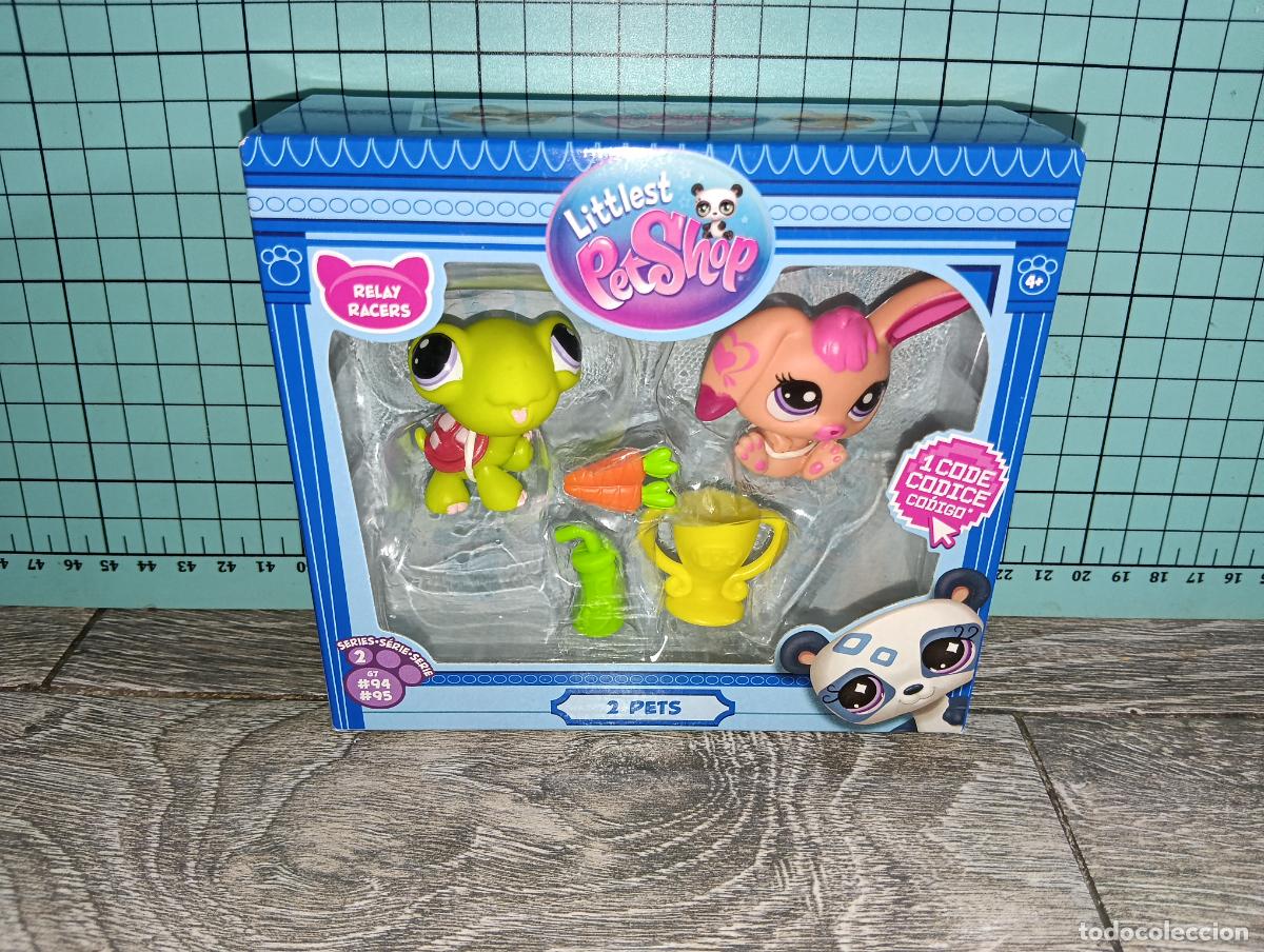 Mu&ntilde;ecas Modernas: Pack de dos Mascotas Littlest Pet Shop Relay Racers coneja y tortuga a estrenar