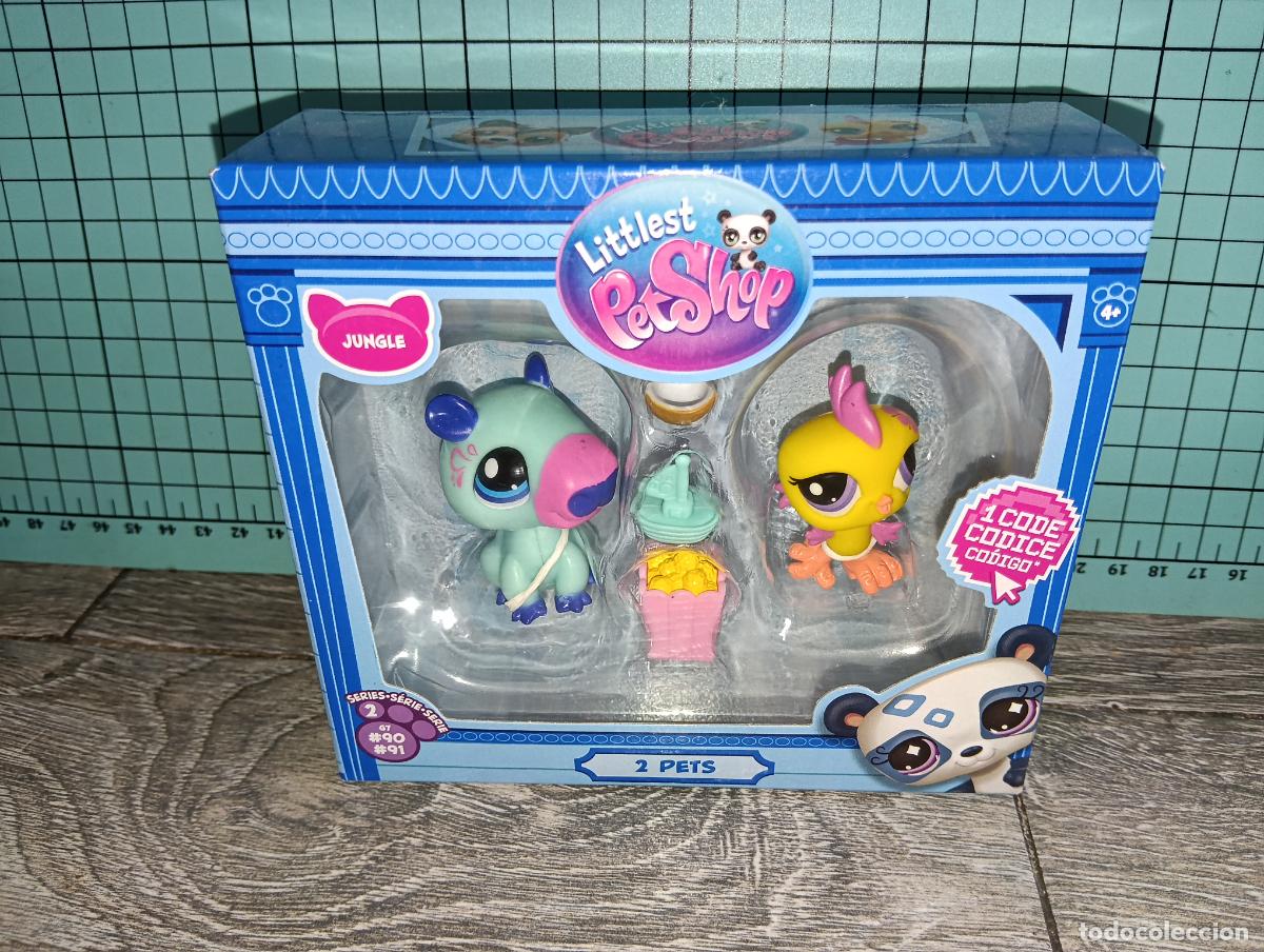 Mu&ntilde;ecas Modernas: Pack 2 Mascotas Littlest Pet Shop - Jungle Pals Capybara y Periquito a estrenar