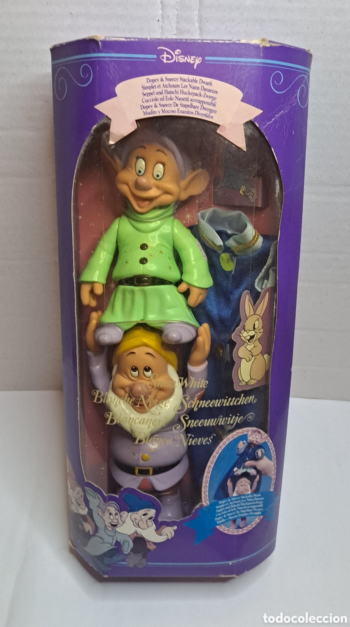 Mu&ntilde;ecas Modernas: BLANCANIEVES. MUDITO Y MOCOSO. ENANITOS DIVERTIDOS. NUEVO. MATTEL. DISNEY. BLANCA NIEVES. 1992.