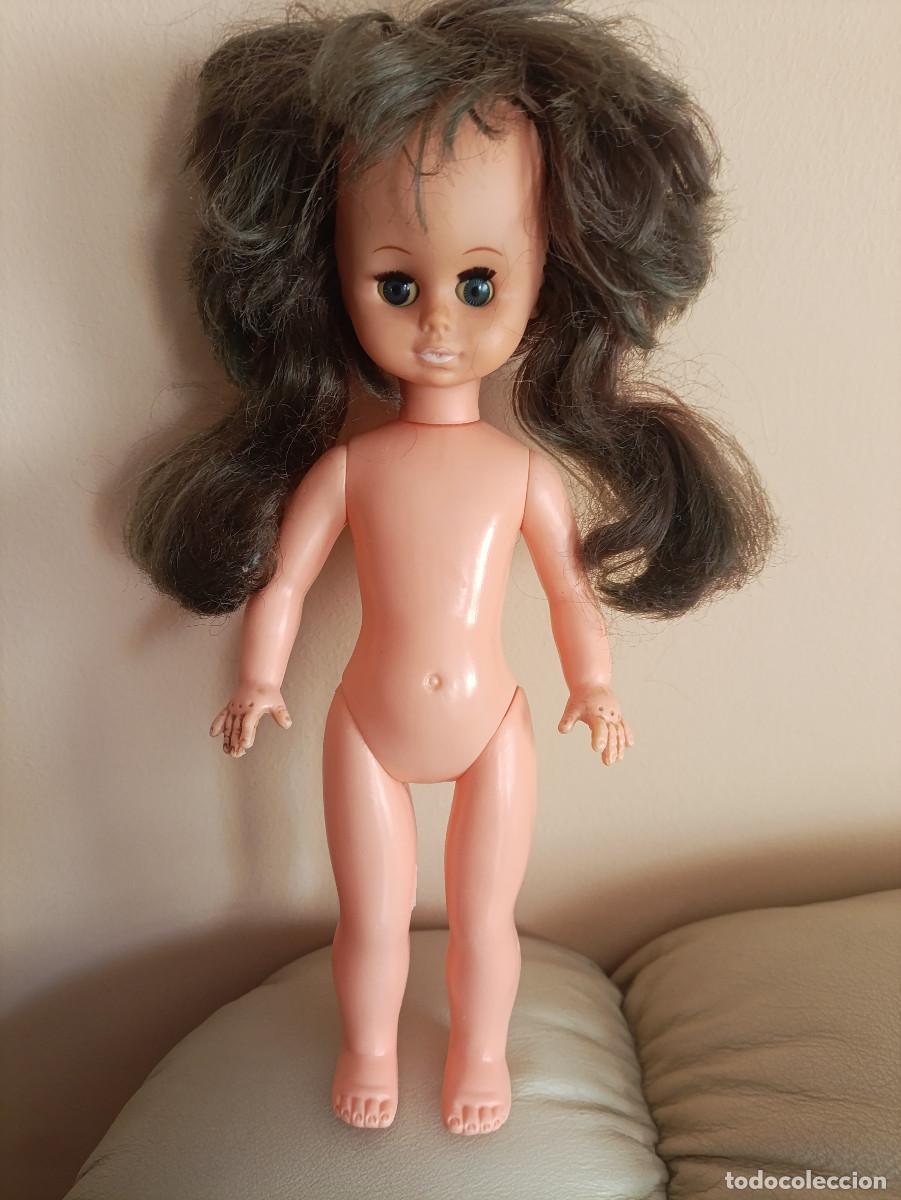 Mu&ntilde;ecas Modernas: ANTIGUA MU&Ntilde;ECA OJOS DURMIENTES MADE IN HONG KONG 30 CENTIMETROS