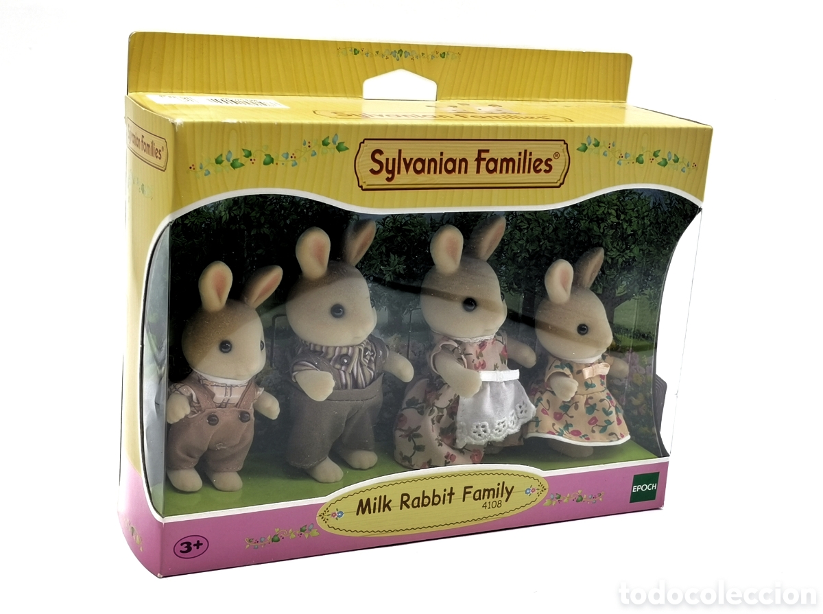 Mu&ntilde;ecas Modernas: FAMILIA DE CONEJOS DE LECHE SYLVANIAN FAMILIES 4108