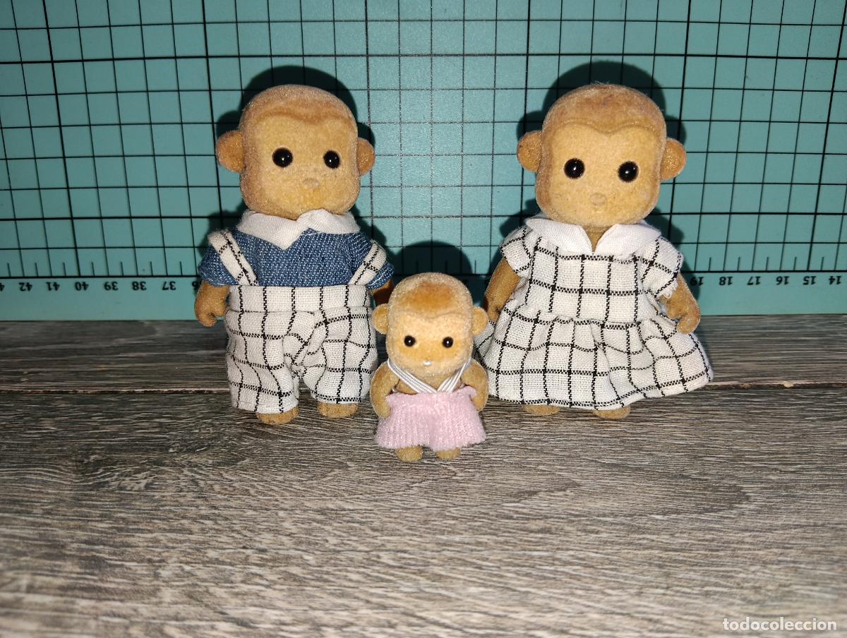 Mu&ntilde;ecas Modernas: Familia Monos Mam&aacute; Pap&aacute; hija sylvanian families