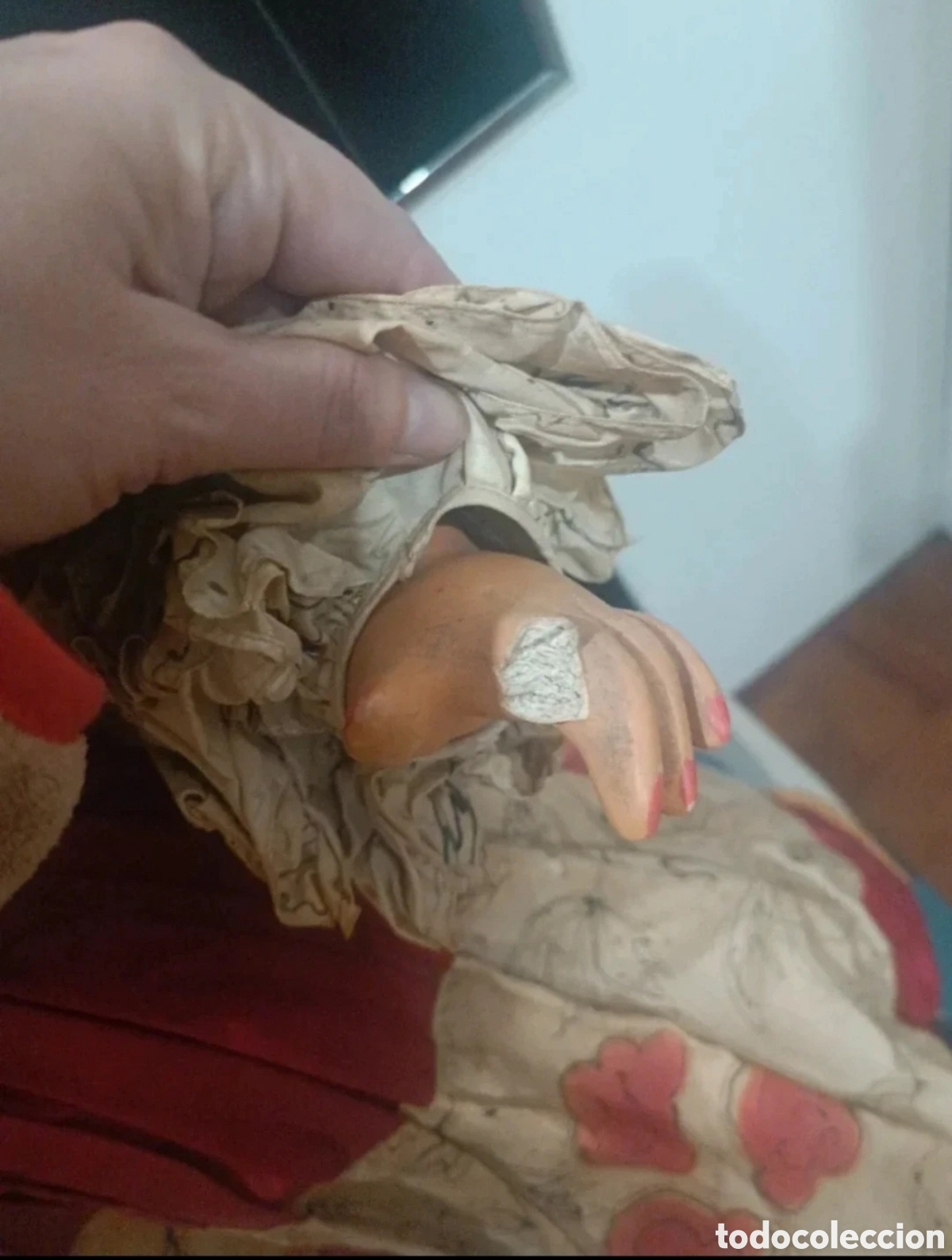 Mu&ntilde;ecas modernas: Mu&ntilde;eca antigua 64 cm - Foto 5