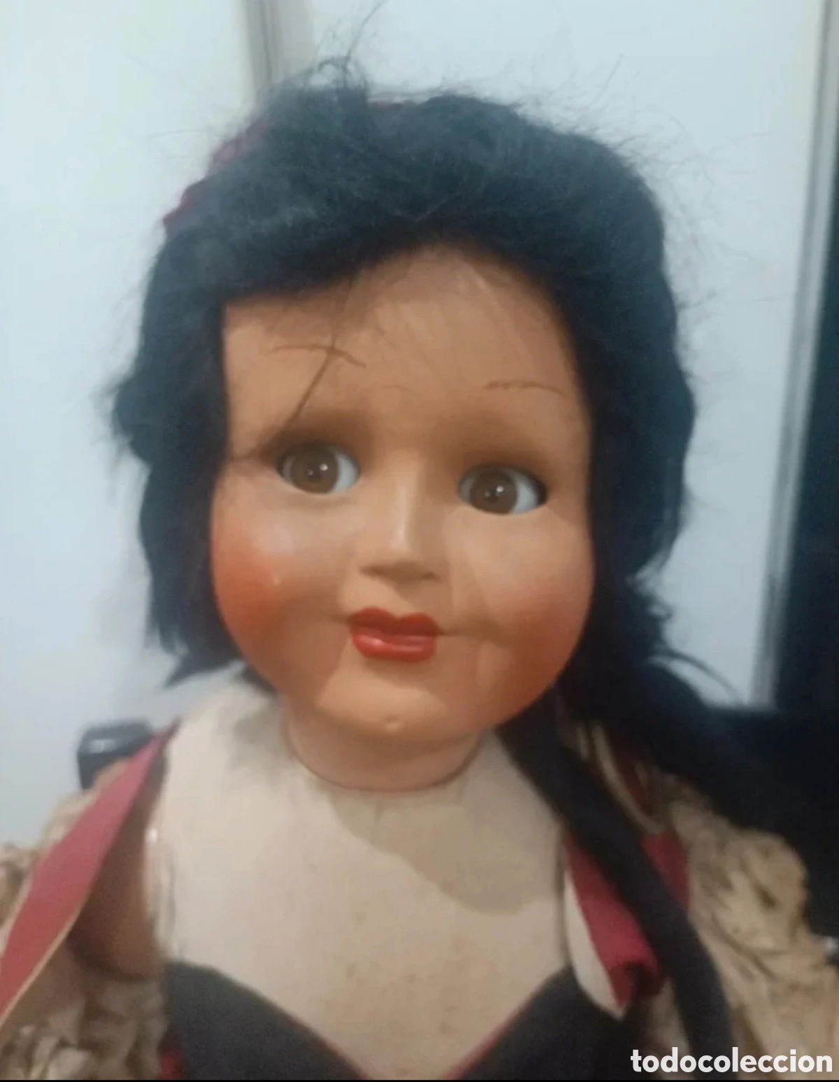 Mu&ntilde;ecas modernas: Mu&ntilde;eca antigua 64 cm - Foto 8