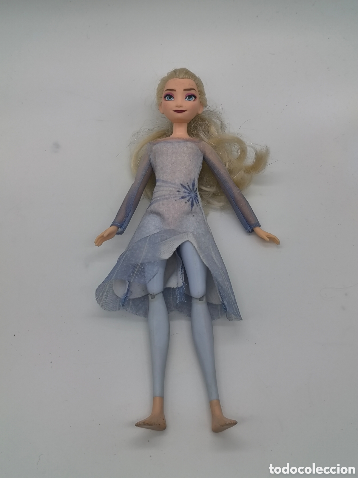 Mu&ntilde;ecas Modernas: Mu&ntilde;eca Elsa Frozen Disney original vestido azul