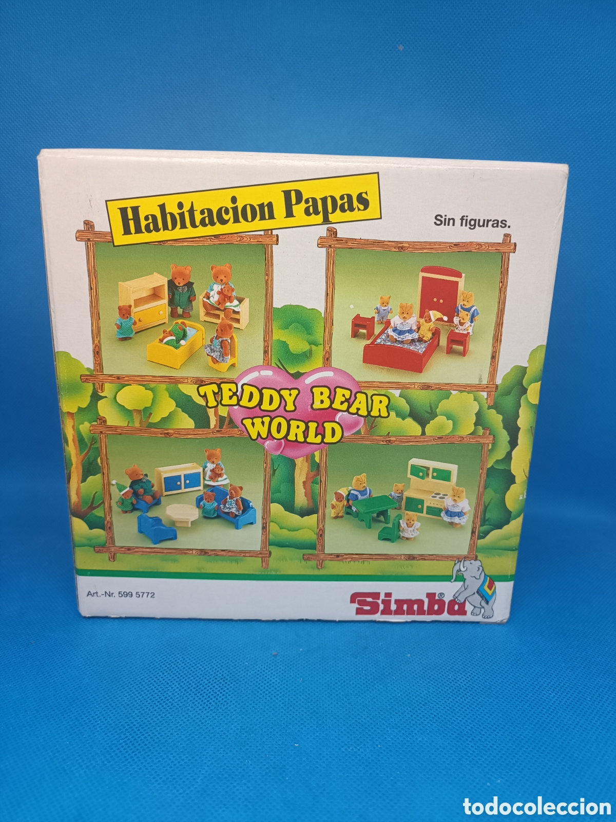 Mu&ntilde;ecas Modernas: Caja Habitaci&oacute;n Papas Teddy Bear World Simba sin figuras