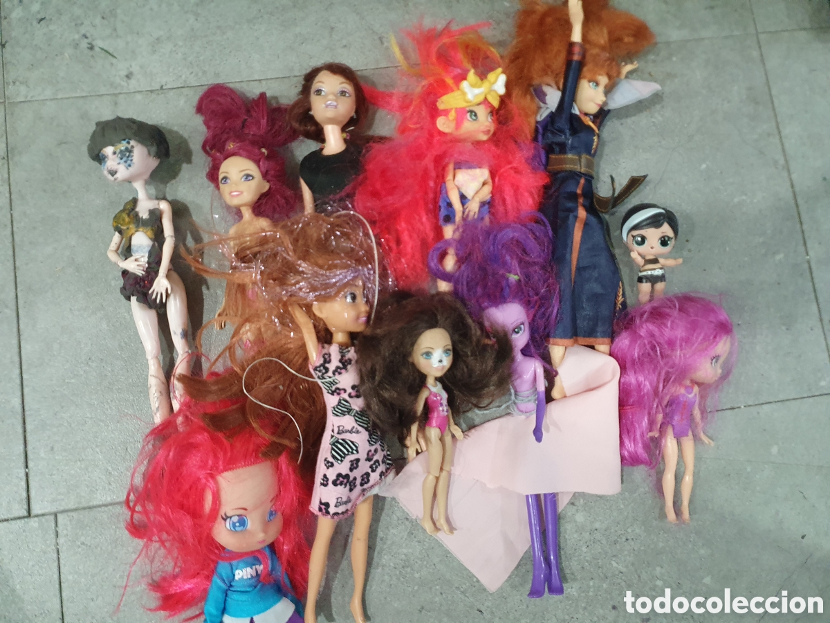 Mu&ntilde;ecas Modernas: Lote de mu&ntilde;ecas a clasificar. (L42)