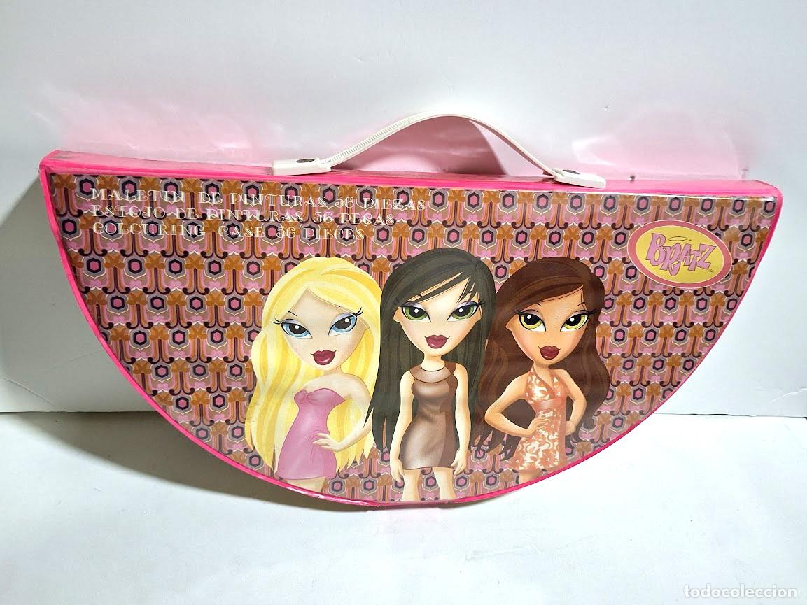 Mu&ntilde;ecas Modernas: Malet&iacute;n Bratz Pinturas 56 Piezas, material escolar