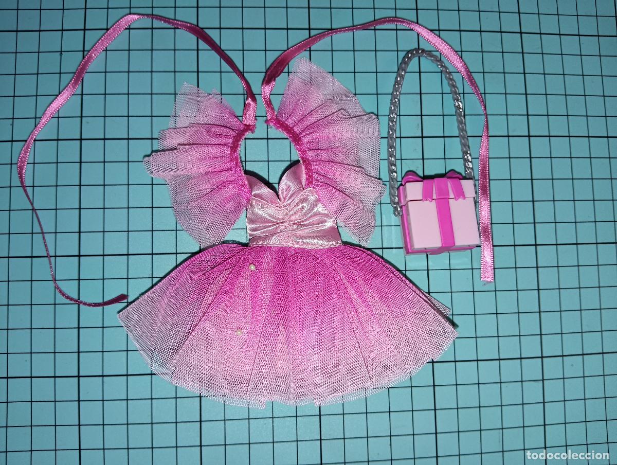 Mu&ntilde;ecas Modernas: Vestido rosa y bolso de mu&ntilde;eca Rainbow high