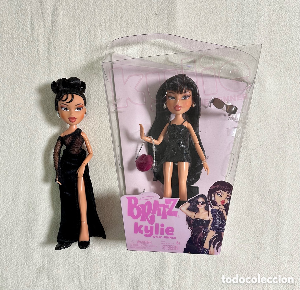 Mu&ntilde;ecas Modernas: Mu&ntilde;ecas Bratz Kylie Jenner, nueva, en su caja, sin abrir y en vestido de noche.