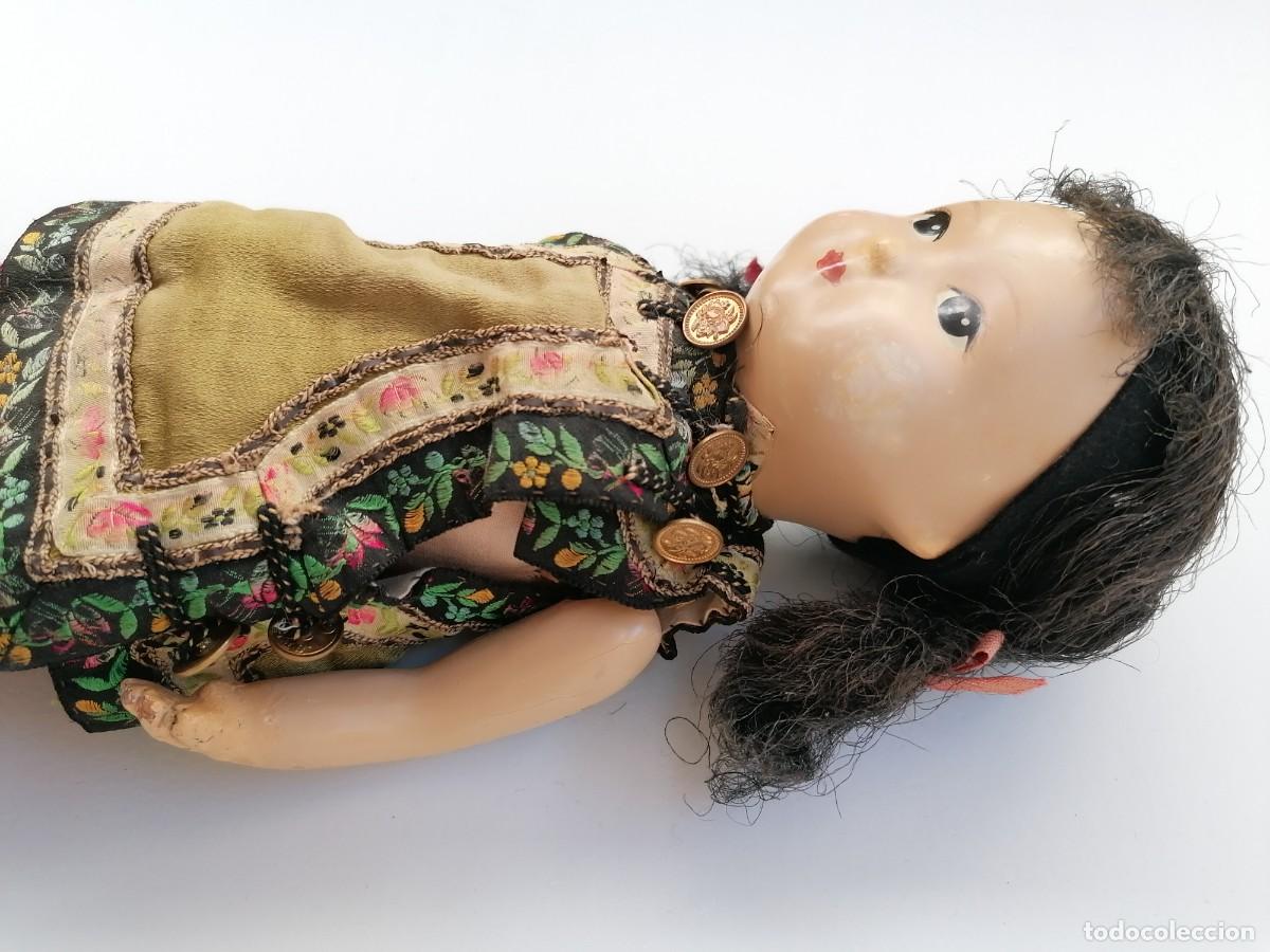 Mu&ntilde;ecas modernas: Mu&ntilde;eca china vintage de composici&oacute;n y trapo - Foto 9