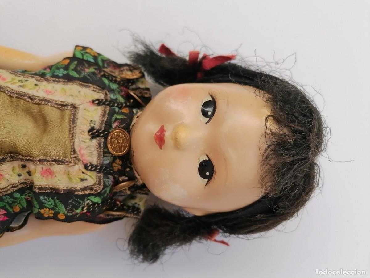 Mu&ntilde;ecas modernas: Mu&ntilde;eca china vintage de composici&oacute;n y trapo - Foto 10