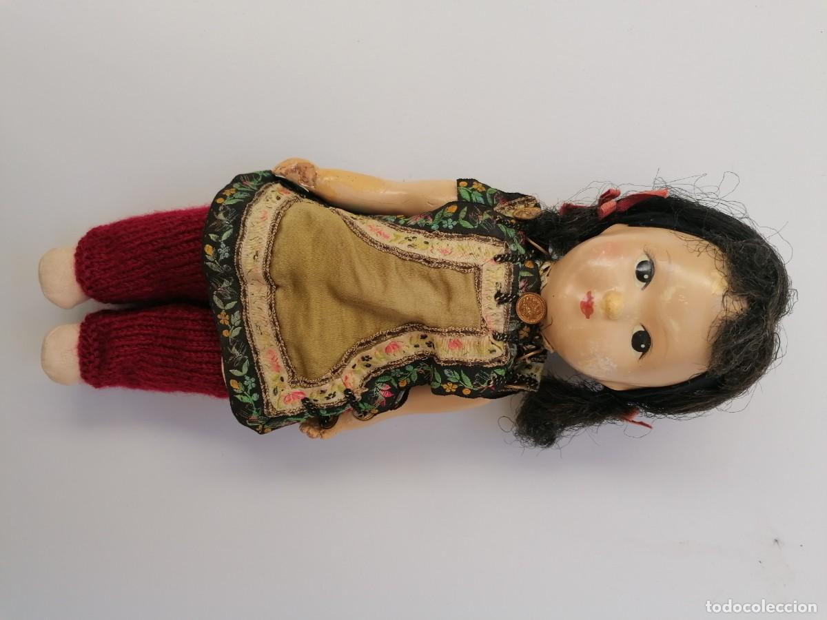 Mu&ntilde;ecas modernas: Mu&ntilde;eca china vintage de composici&oacute;n y trapo - Foto 11