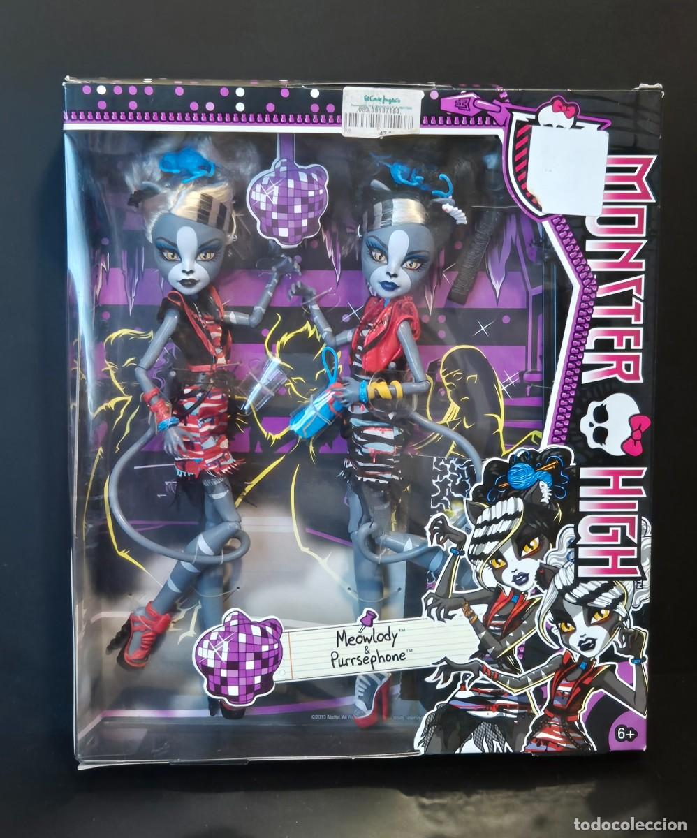 Mu&ntilde;ecas Modernas: MU&Ntilde;ECA MONSTER HIGH MEOWLODY Y PURRSEPHONE DE MATTEL A&Ntilde;O 2011 NUEVA EN CAJA DOBLE