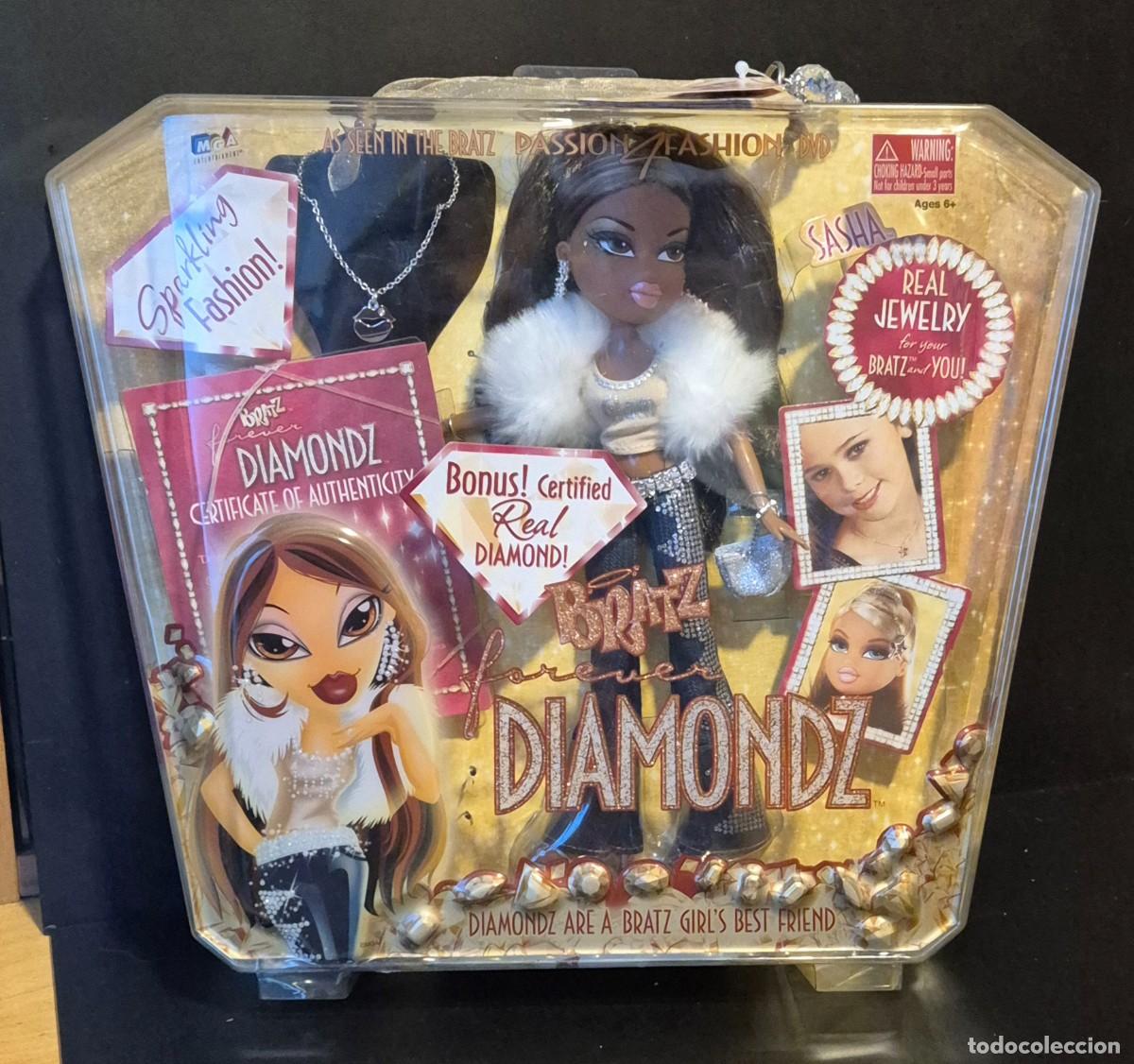 Mu&ntilde;ecas Modernas: MU&Ntilde;ECA BRATZ DIAMONDZ SASHA REAL JEWELRY NUEVA EN BLISTER SIN ABRIR