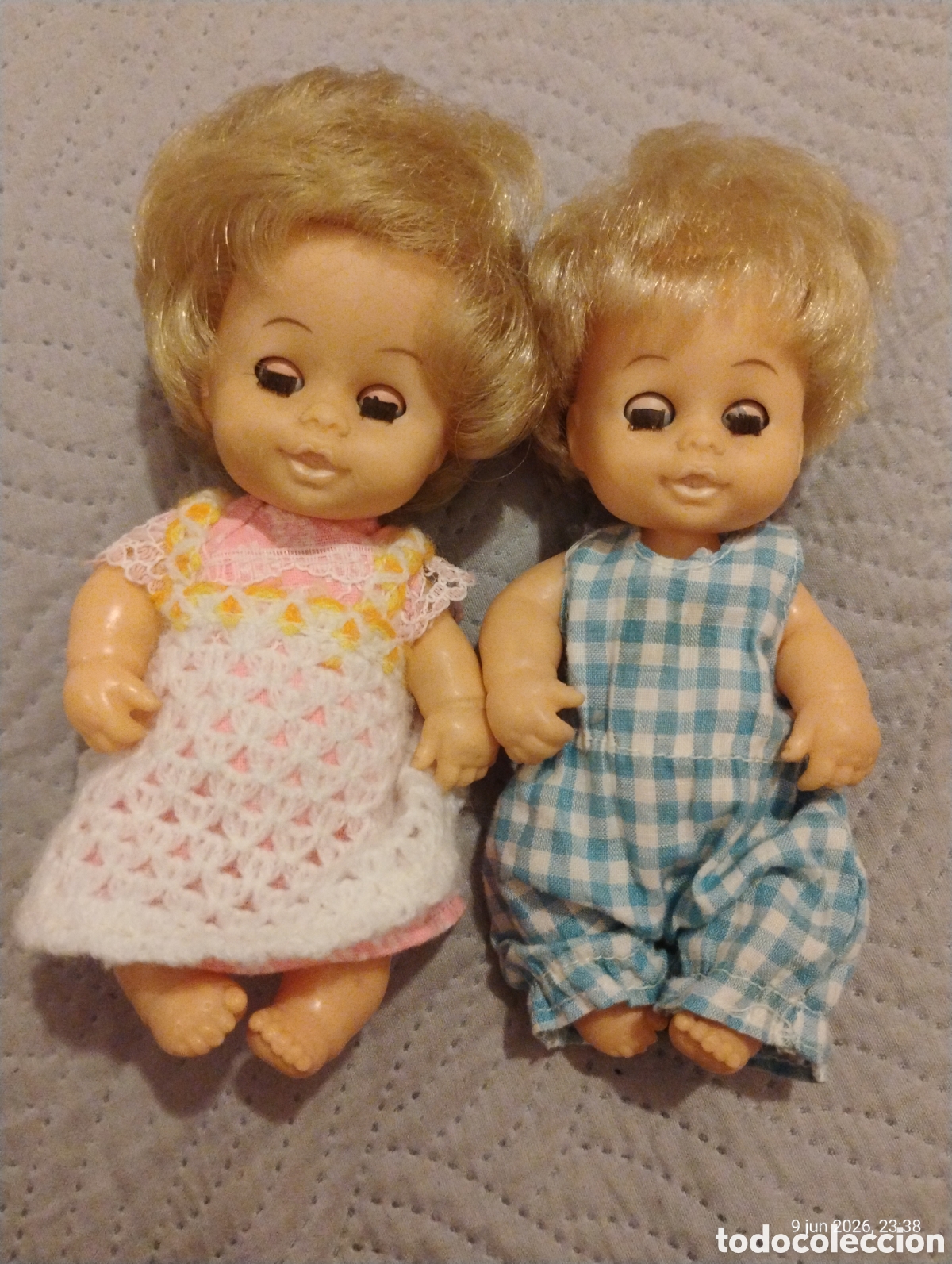 Mu&ntilde;ecas Modernas: Lote Pareja Mellizos Carrie y Christopher de Palitoy (A&ntilde;os 70) &ndash; Ojos Durmientes Perfectos