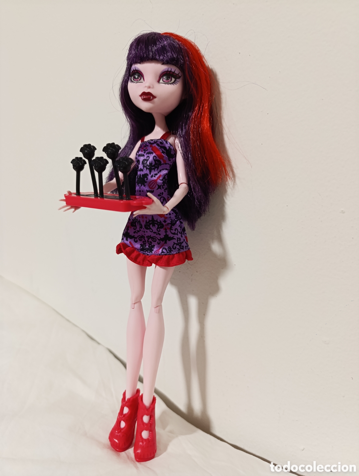 Mu&ntilde;ecas Modernas: Mu&ntilde;eca Monster High Elissabat - Colecci&oacute;n Ghoul Fair (Mattel, 2014) - 100% Completa