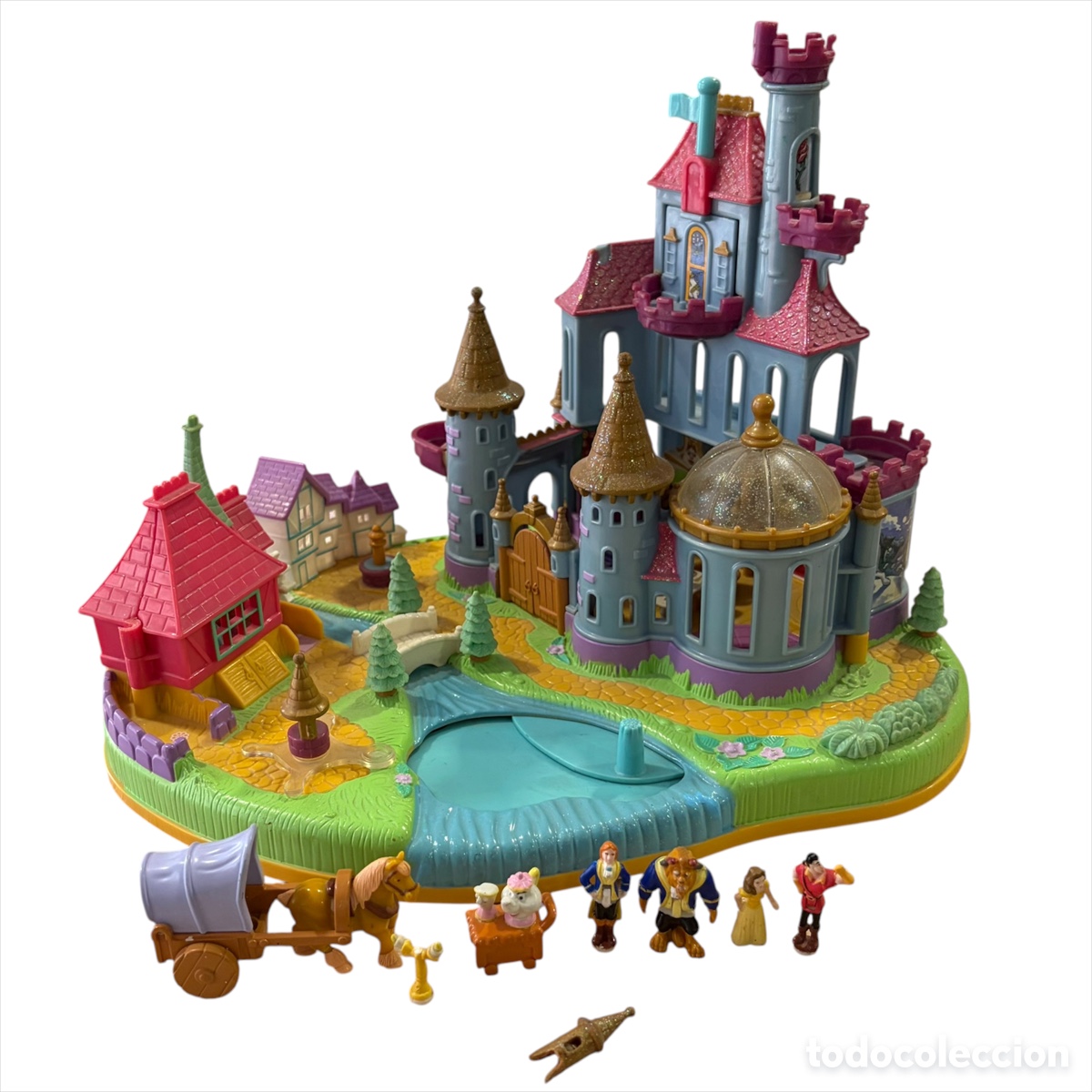 Mu&ntilde;ecas Modernas: Castillo La Bella y la Bestia Polly Pocket Bluebird Disney