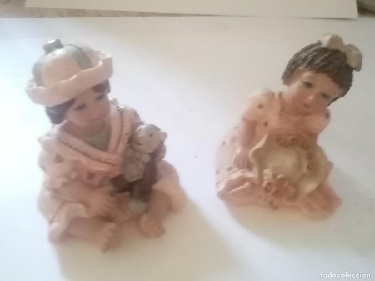 Mu&ntilde;ecas modernas: 2 FIGURAS DE RESINAS DE NI&Ntilde;AS - Foto 2
