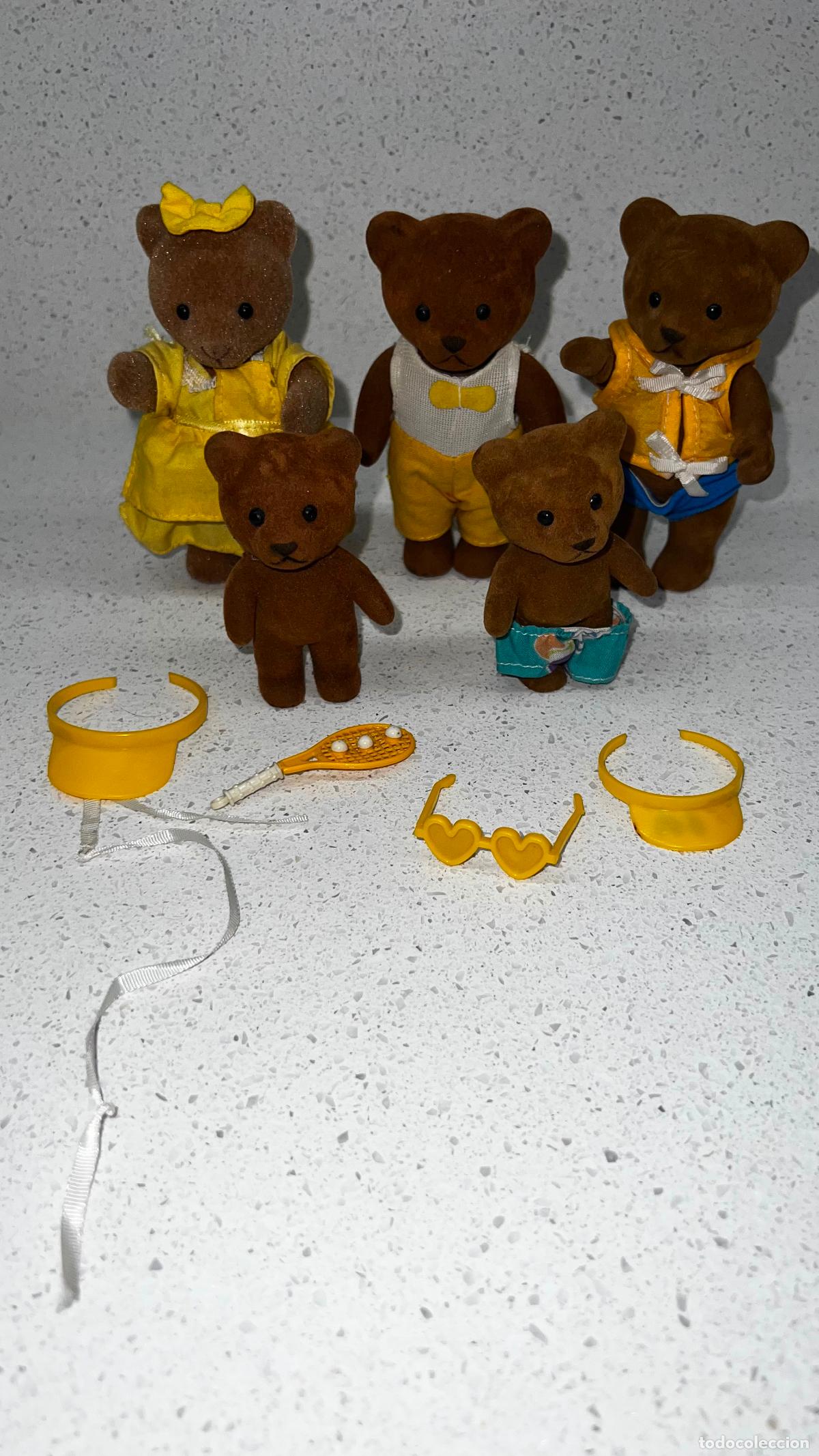 Mu&ntilde;ecas modernas: SYLVANIAN - LOTE ANTIGUA FAMILIA SYLVANIAN CON ALGUNOS COMPLEMENTOS!