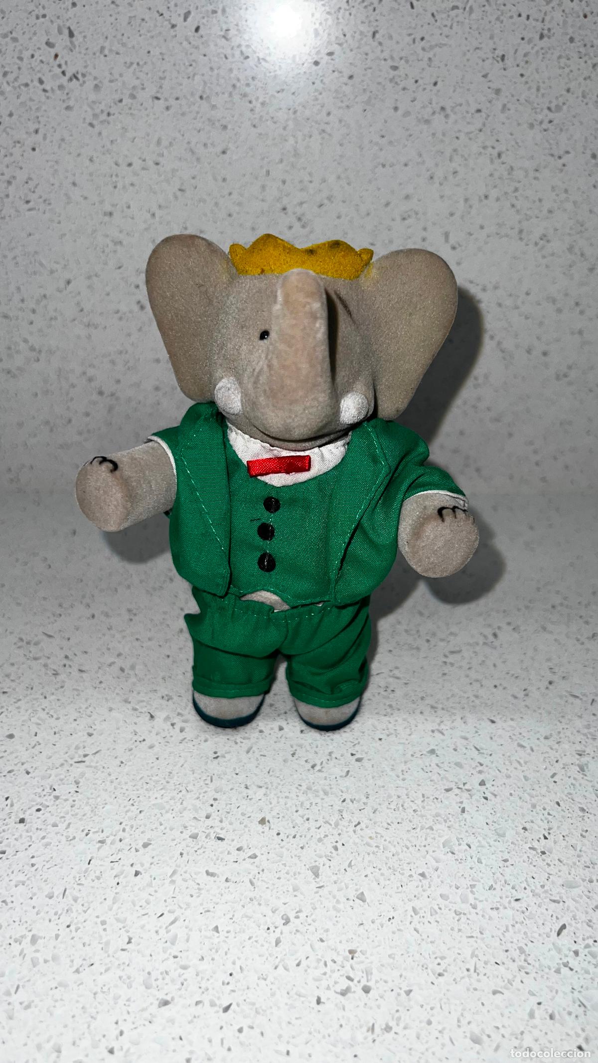 Mu&ntilde;ecas modernas: SYLVANIAN - ANTIGUO MU&Ntilde;ECO ELEFANTE SYLVANIAN VESTIDO DE ORIGEN VER FOTOS!