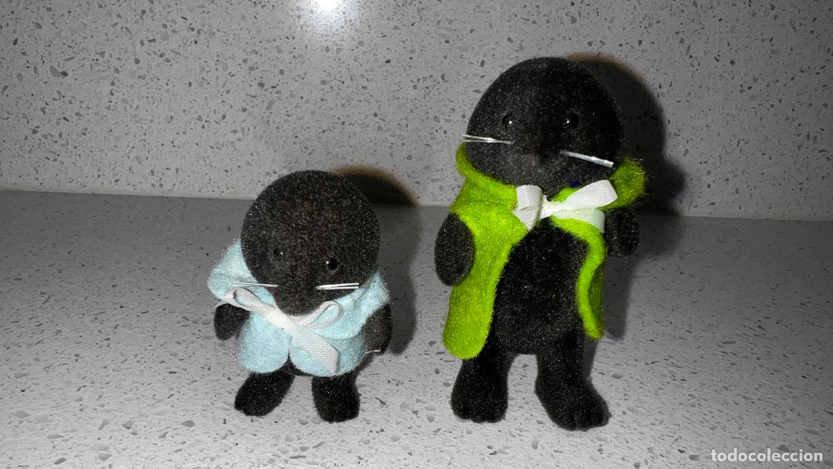 Mu&ntilde;ecas modernas: SYLVANIAN - ANTIGUA FAMILIA DE LUNARES/MAULWURF SYLVANIAN VESTIDOS DE ORIGEN!