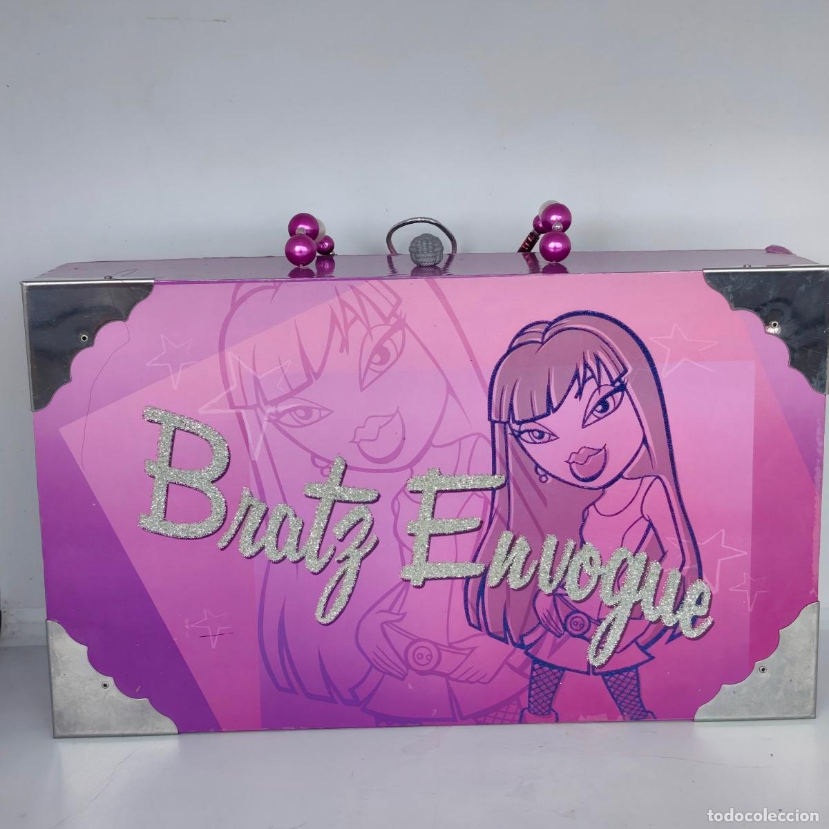Mu&ntilde;ecas modernas: Bratz Envogue Mu&ntilde;eca P&uacute;rpura Organizador Estuche Cartera Bolso de Mano