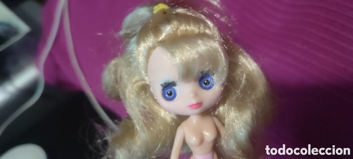 Mu&ntilde;ecas modernas: mu&ntilde;eca Mini Blythe miniblythe Fabulous Vintage rubia petit blythe Littlest Pet Shop lps 100