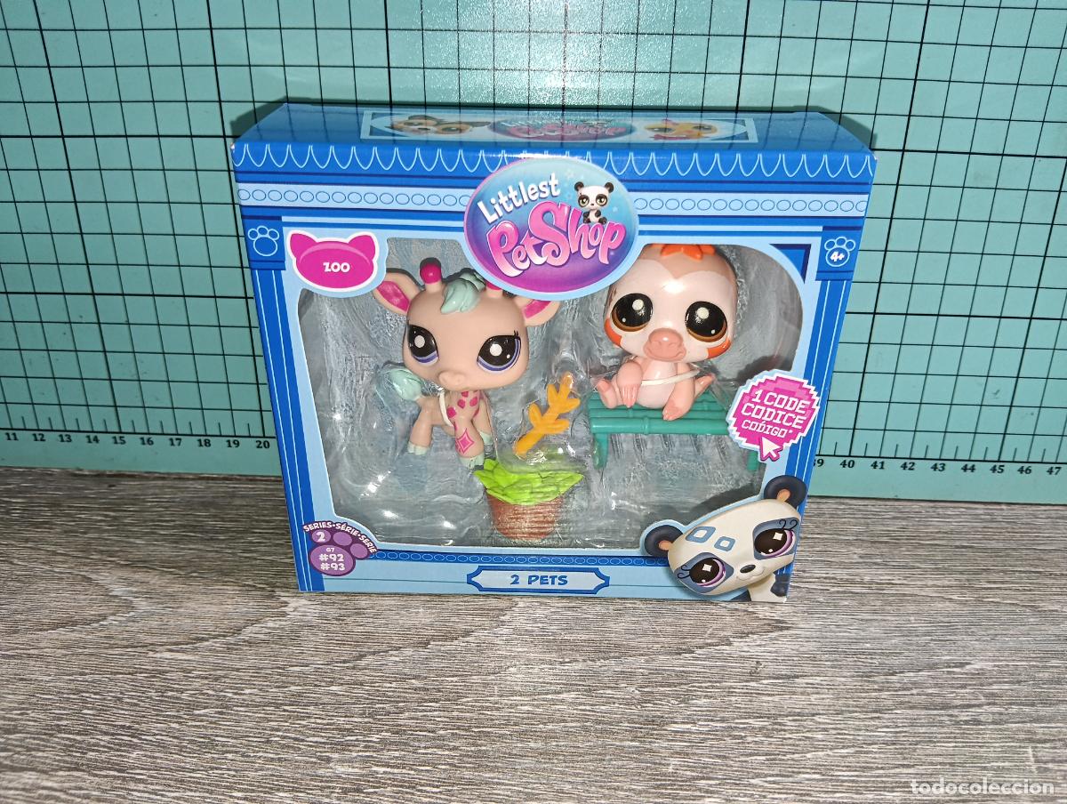 Mu&ntilde;ecas modernas: Pack de dos Mascotas Littlest Pet Shop Jirafa y Perezoso a estrenar