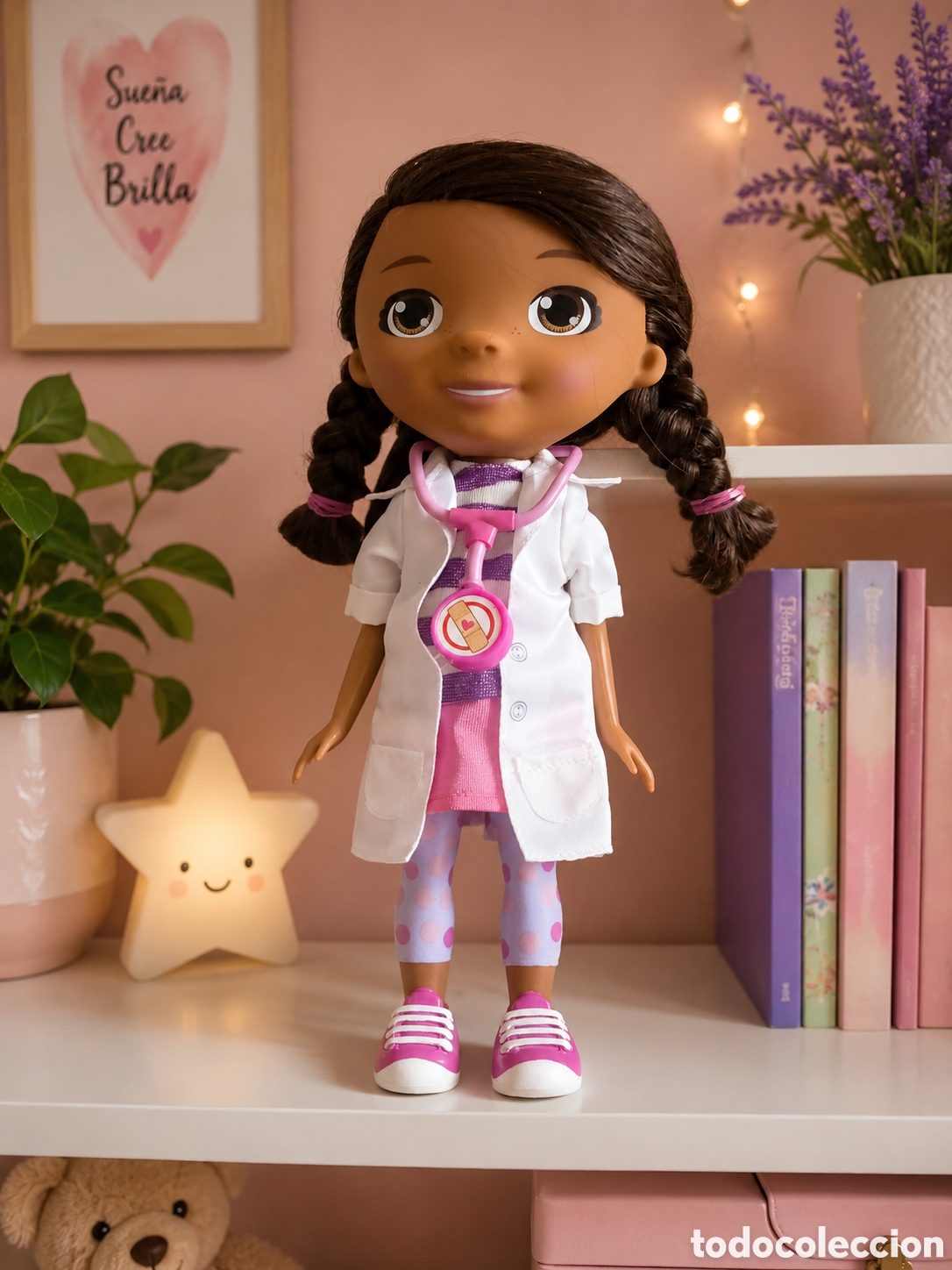 Mu&ntilde;ecas modernas: mu&ntilde;eca interactiva de la Doctora Juguetes (Doc McStuffins), el conocido personaje de la serie infant